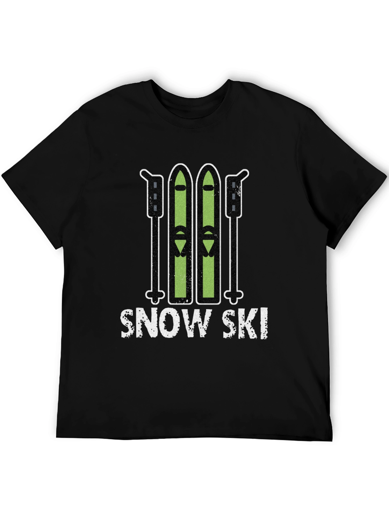 Snow Ski Graphic Tee - Winter Sports T-Shirt