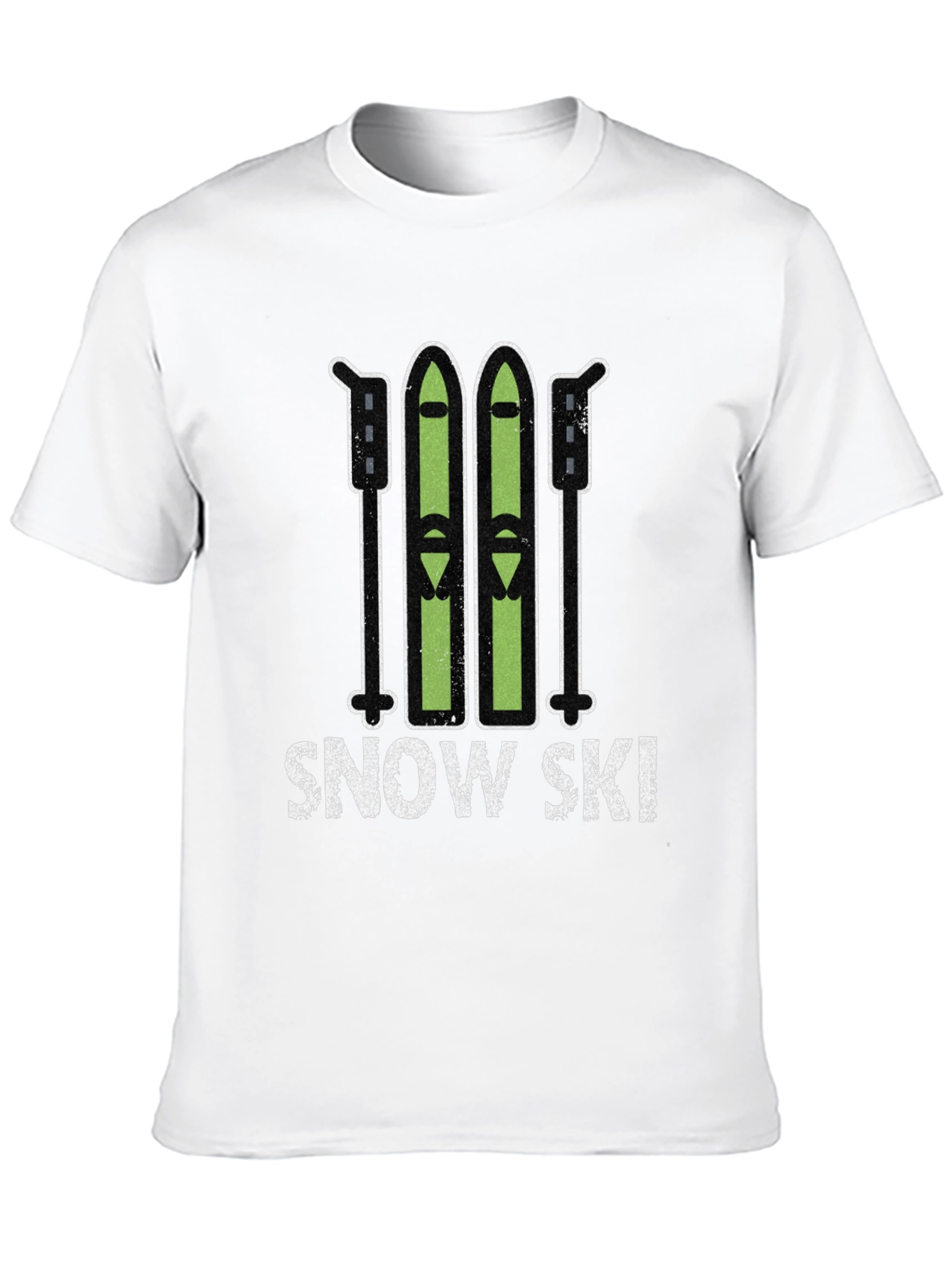 Snow Ski Graphic Tee - Winter Sports T-Shirt