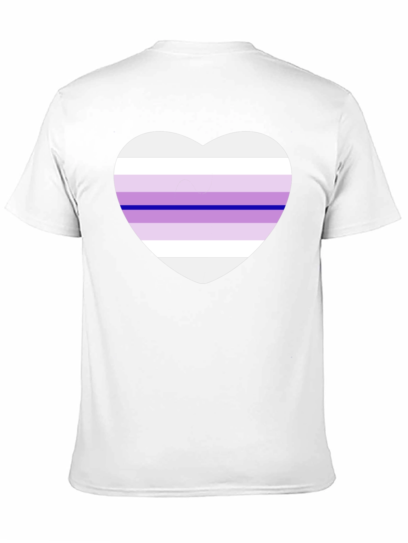 Genderfluid Pride Heart T-Shirt - Black Cotton Blend