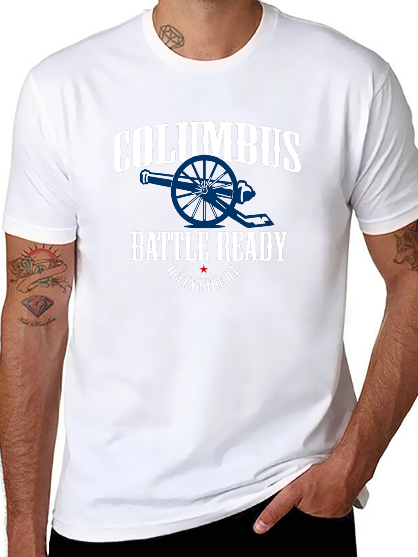 Columbus Battle Ready T-Shirt - Defend the Ice!