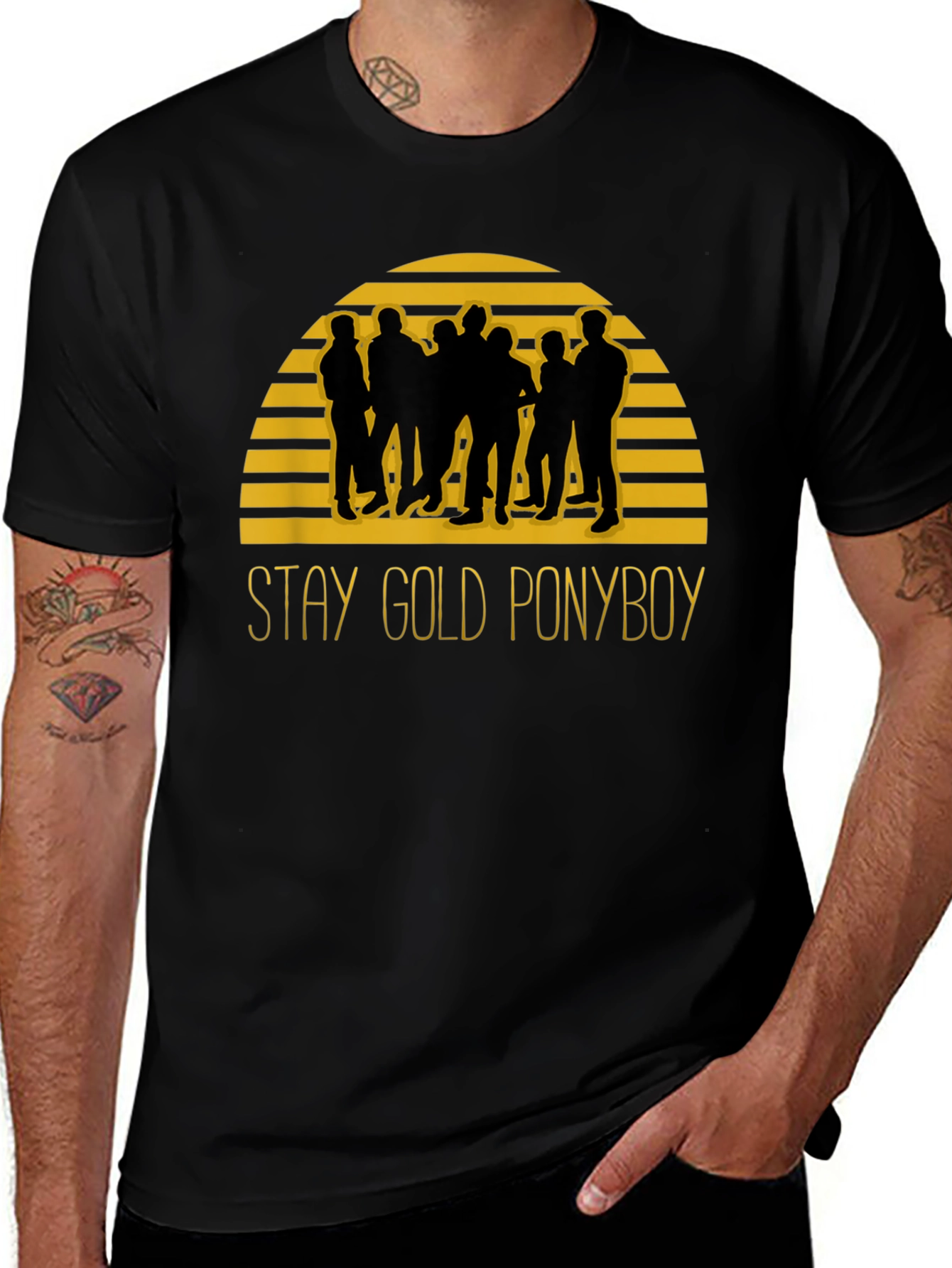 Stay Gold Ponyboy Black Graphic Tee