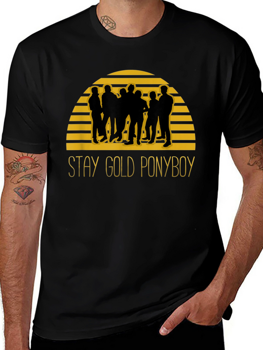 Stay Gold Ponyboy Black Graphic Tee