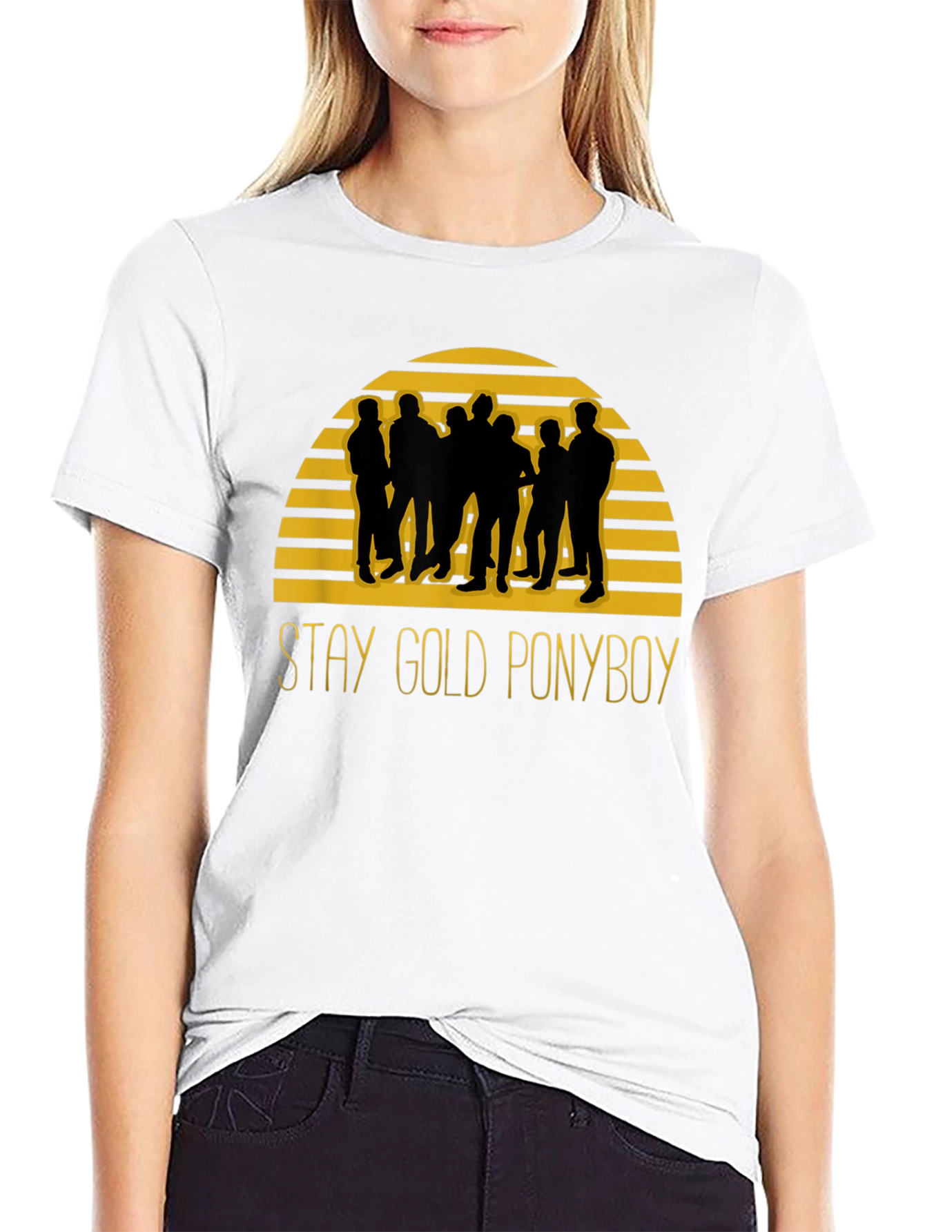 Stay Gold Ponyboy Black Graphic Tee