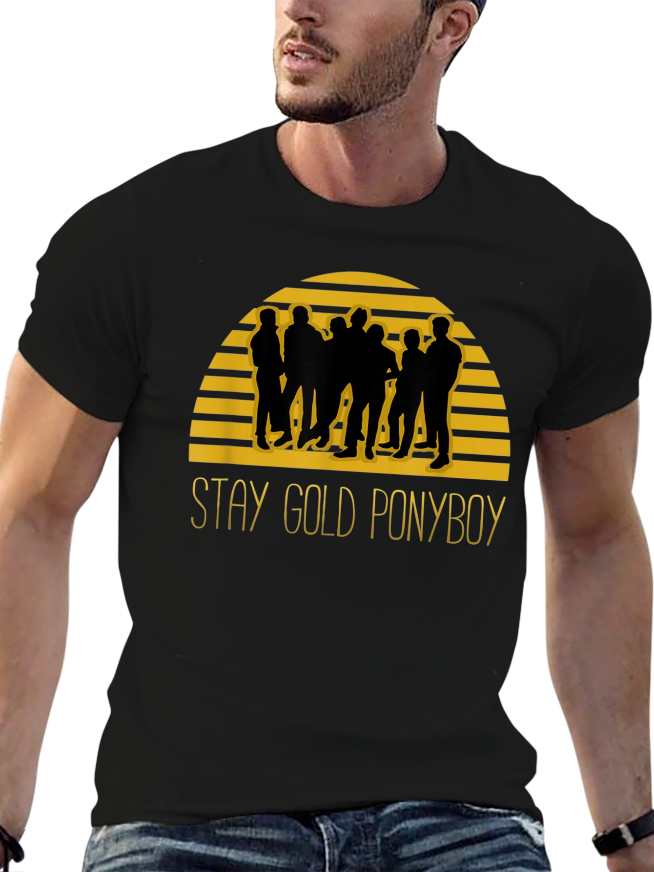Stay Gold Ponyboy Black Graphic Tee