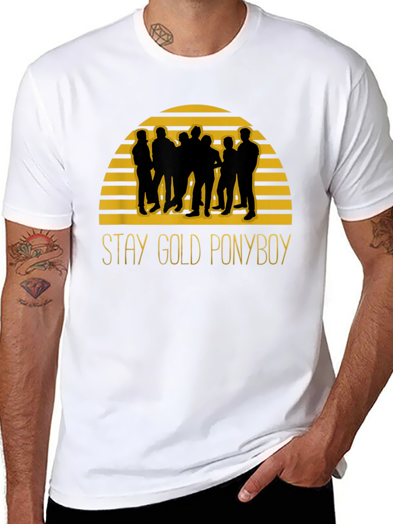 Stay Gold Ponyboy Black Graphic Tee
