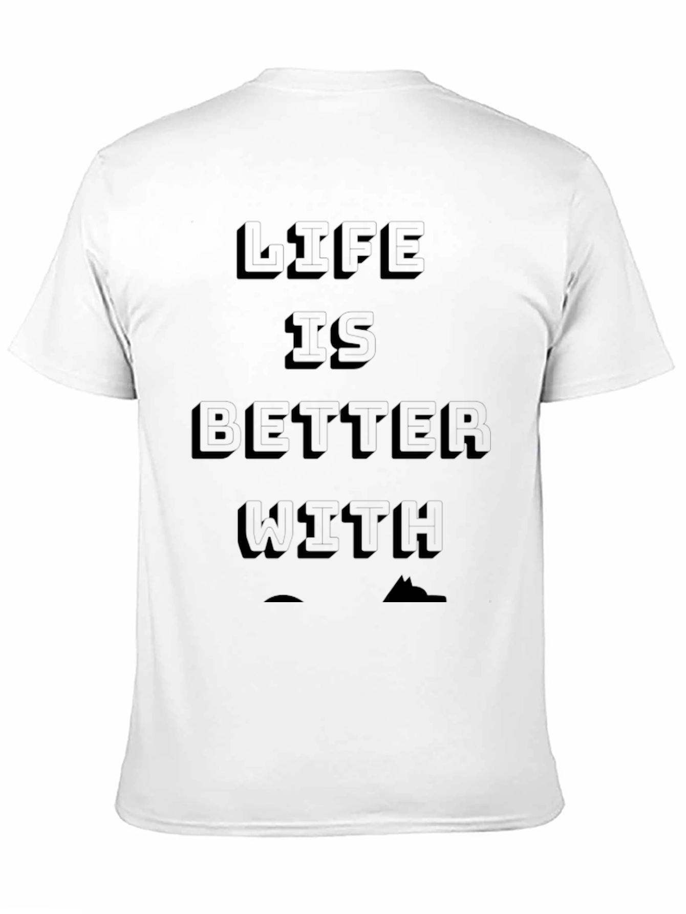 Life Is Better With Outdoors Black T-Shirt