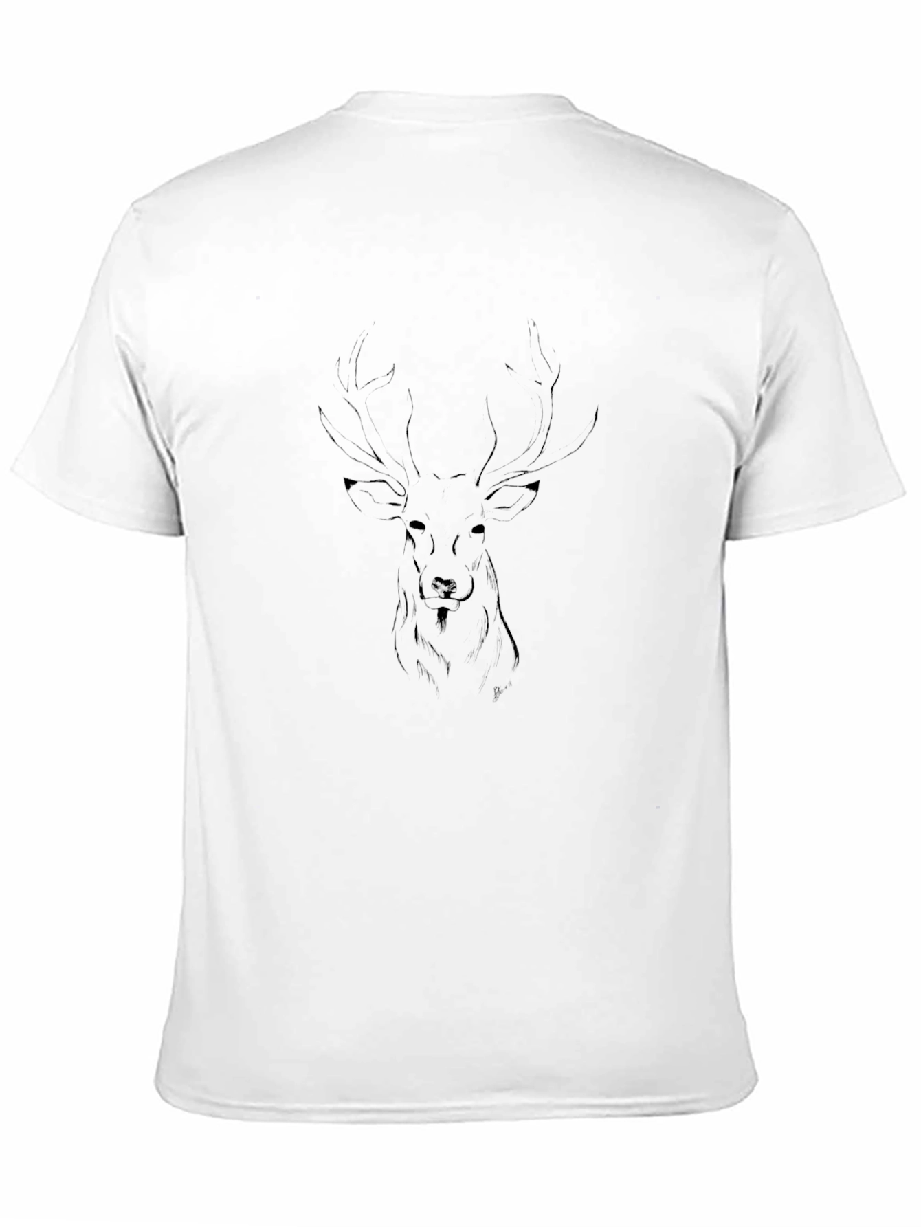 Black Deer Graphic Tee - Modern Mens Style