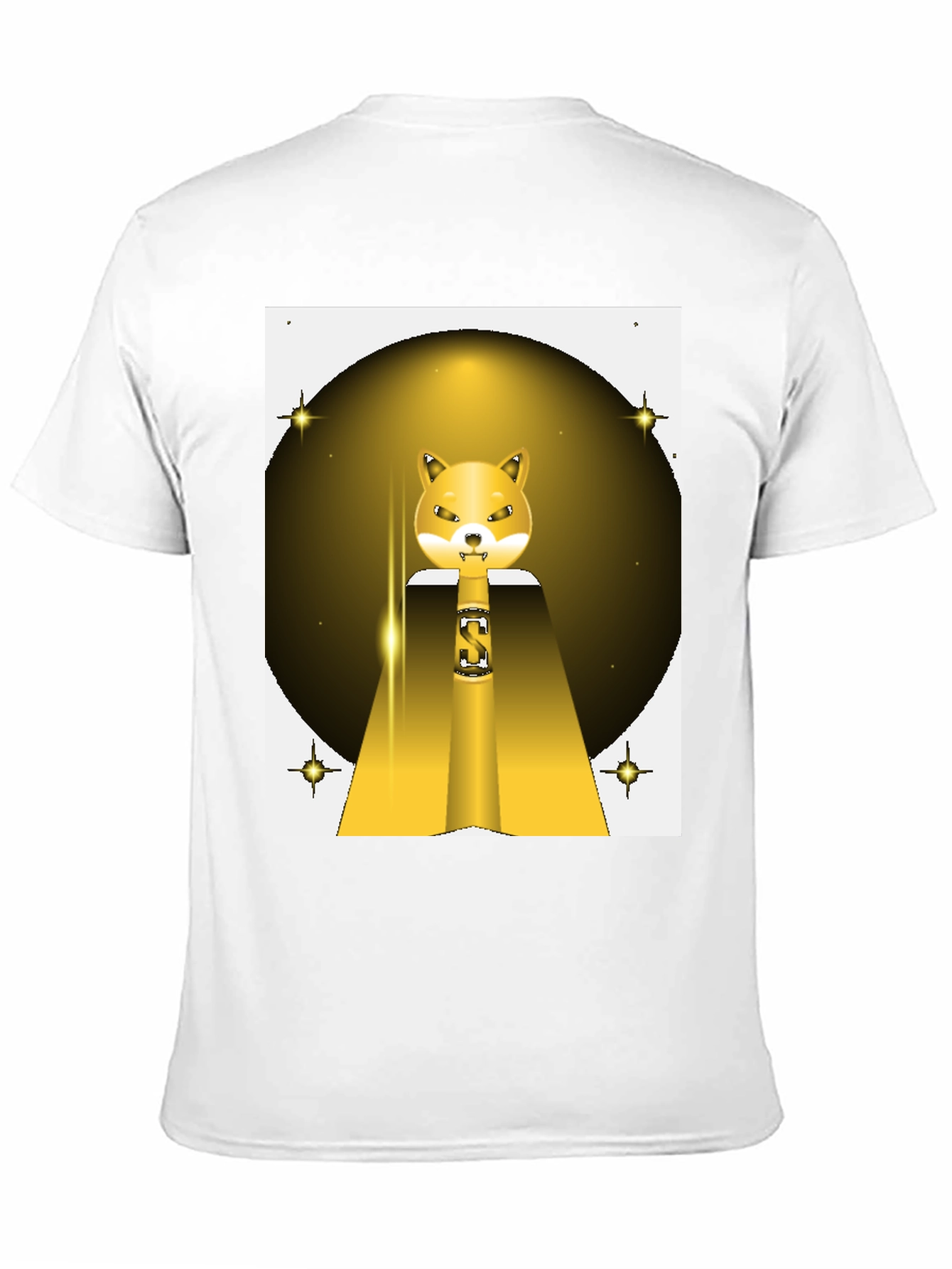 Shiba Inu S Logo T-Shirt - Black Cotton Blend