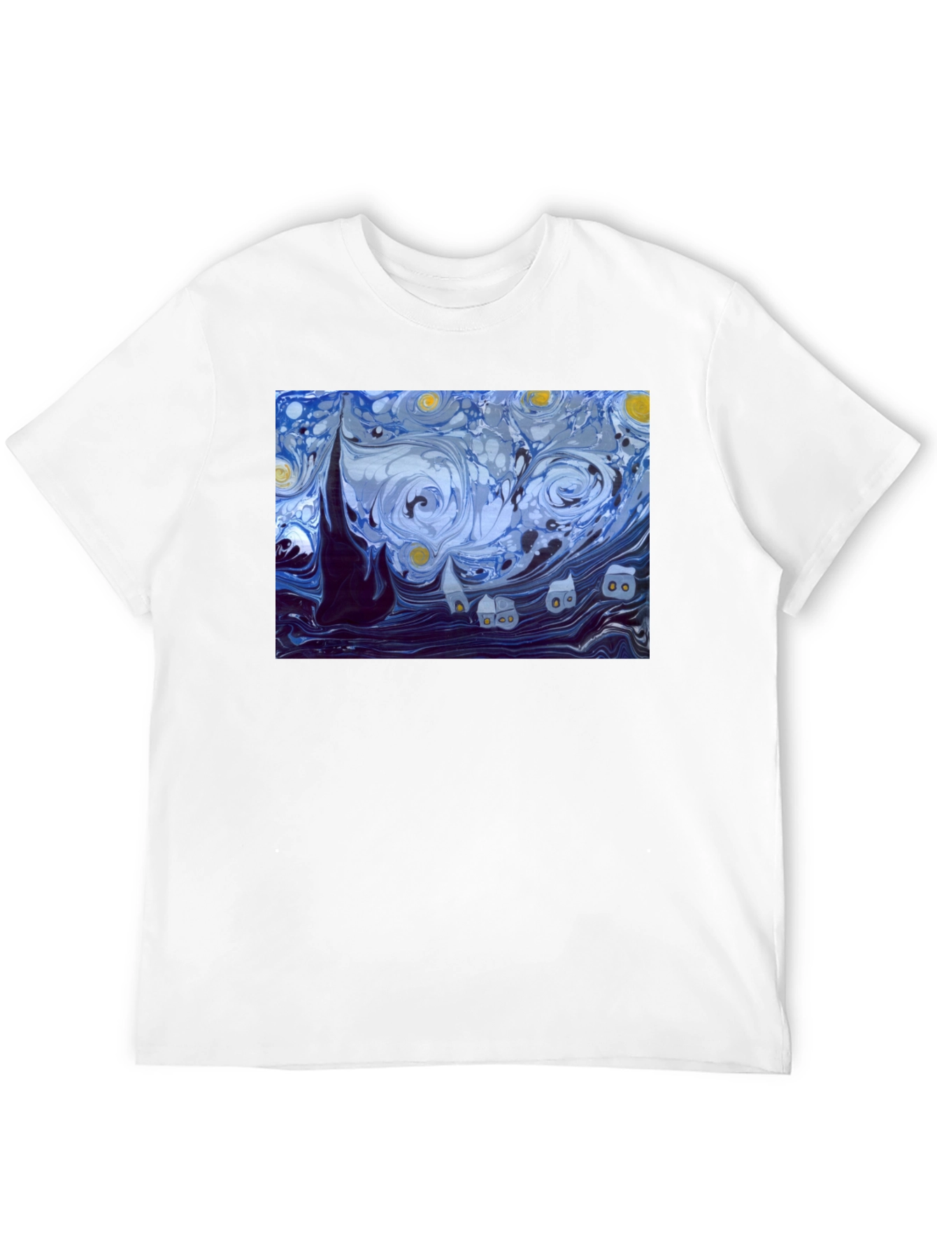 Starry Night Graphic Tee - Classic Art Shirt