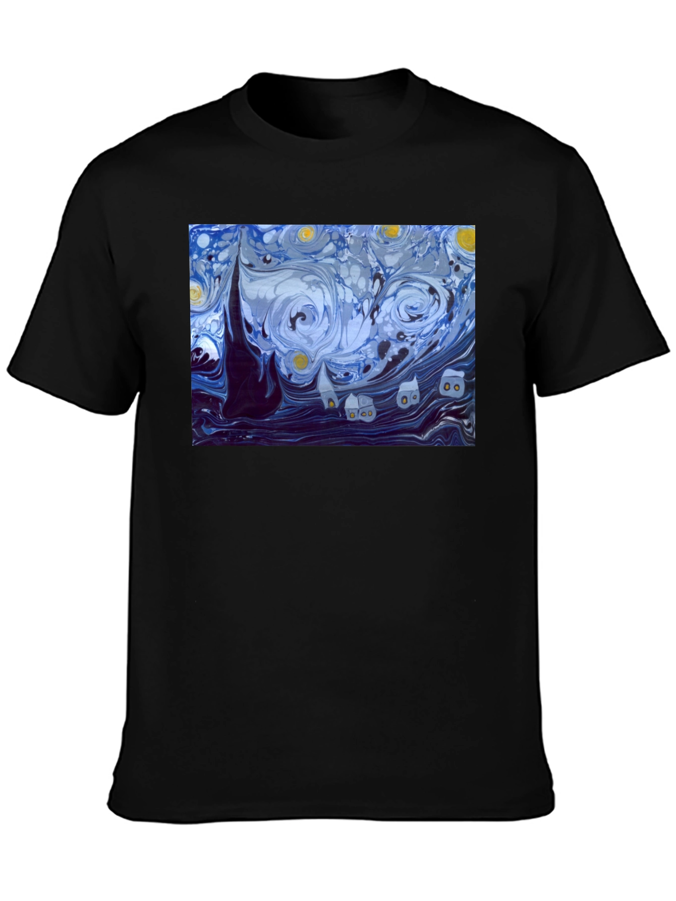 Starry Night Graphic Tee - Classic Art Shirt