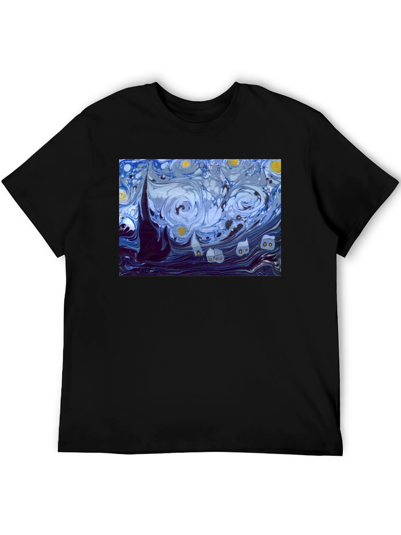 Starry Night Graphic Tee - Classic Art Shirt