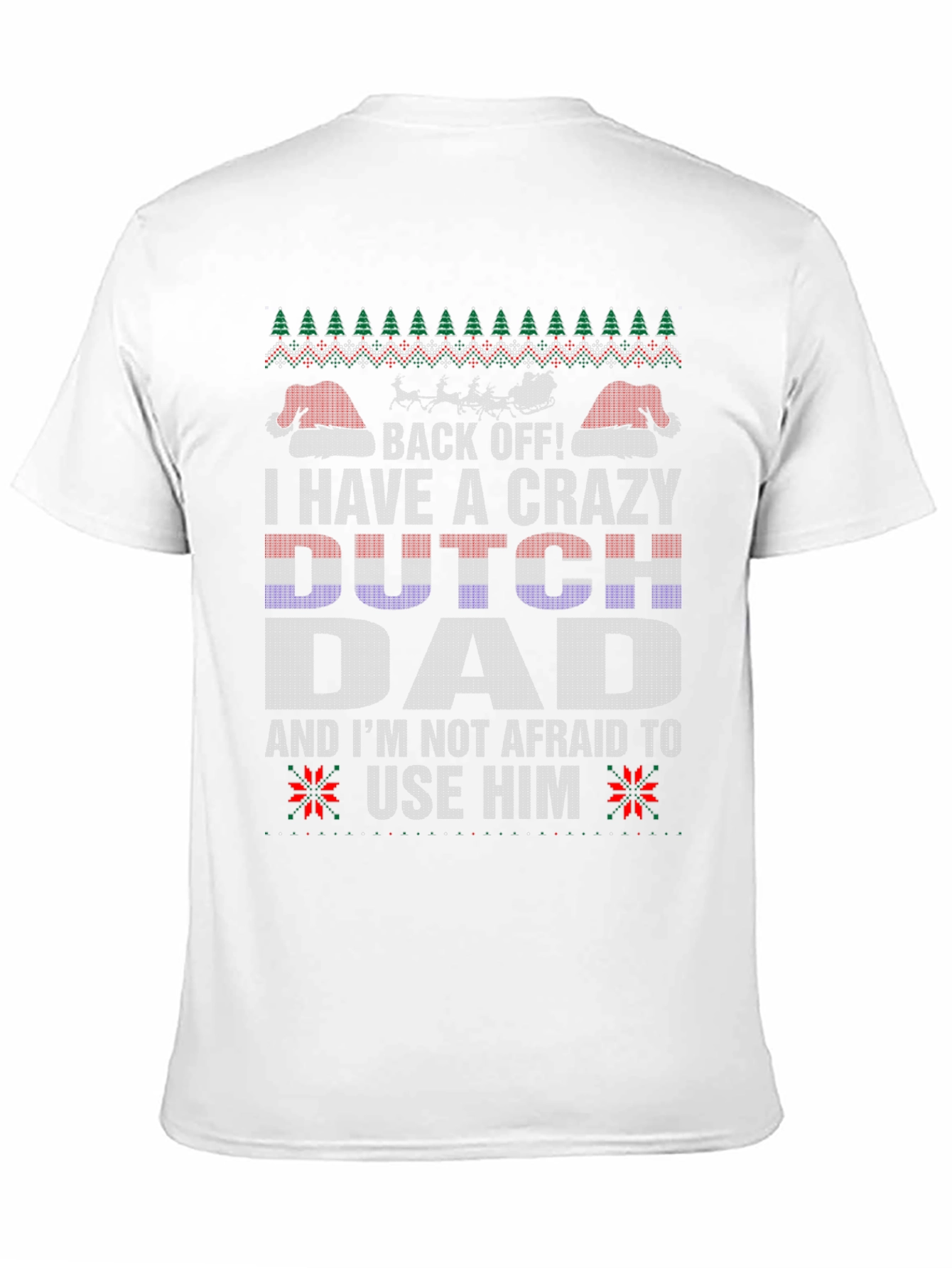 Crazy Dutch Dad Christmas T-Shirt