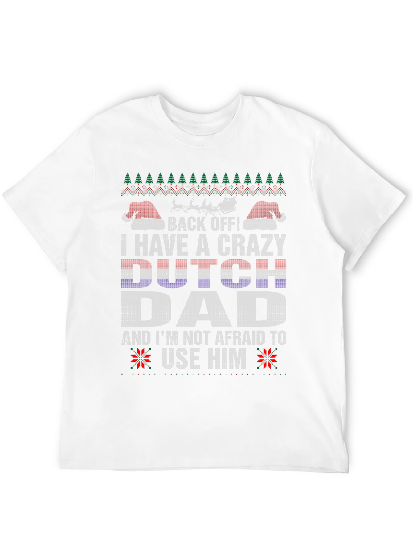 Crazy Dutch Dad Christmas T-Shirt