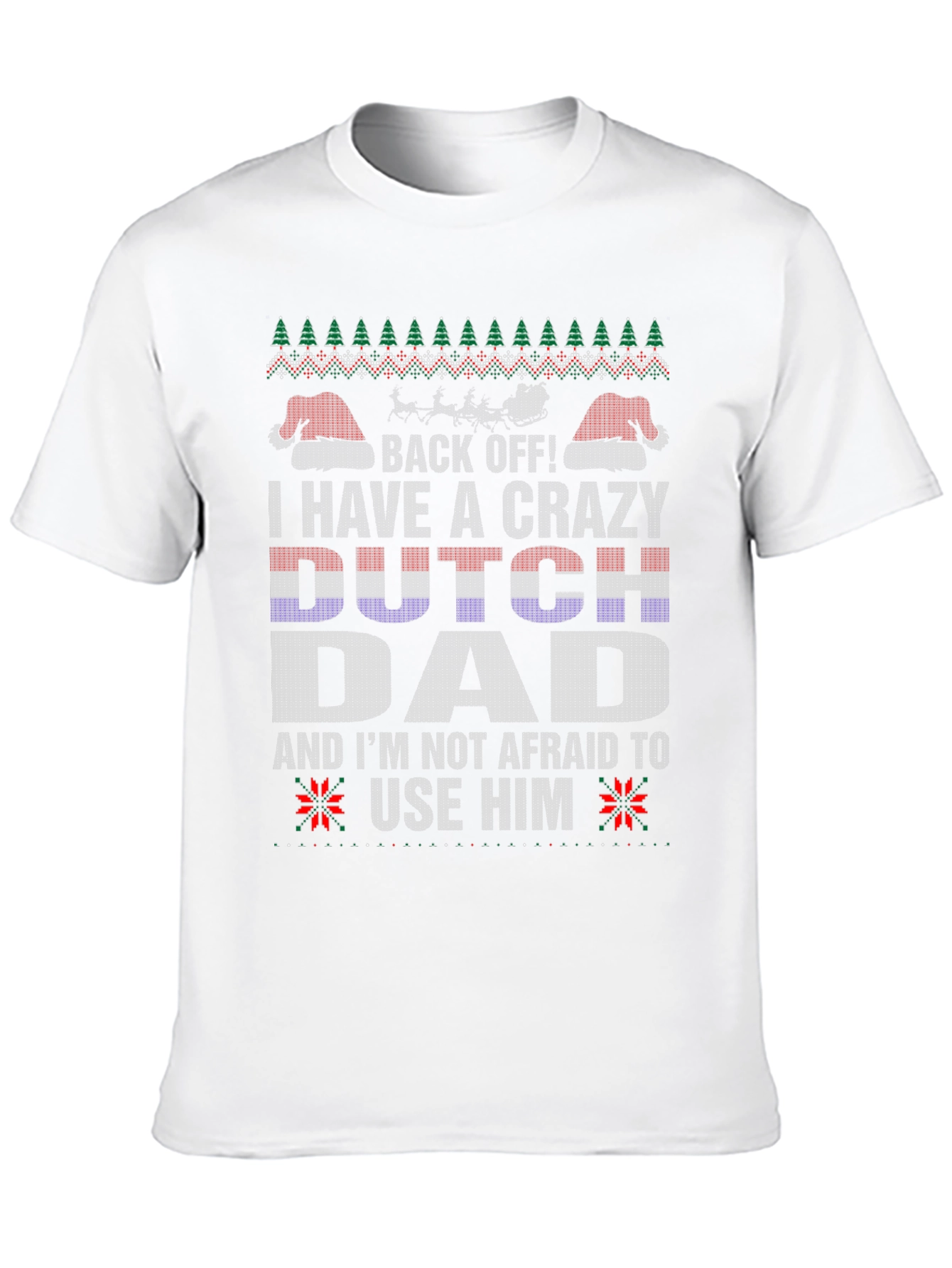 Crazy Dutch Dad Christmas T-Shirt