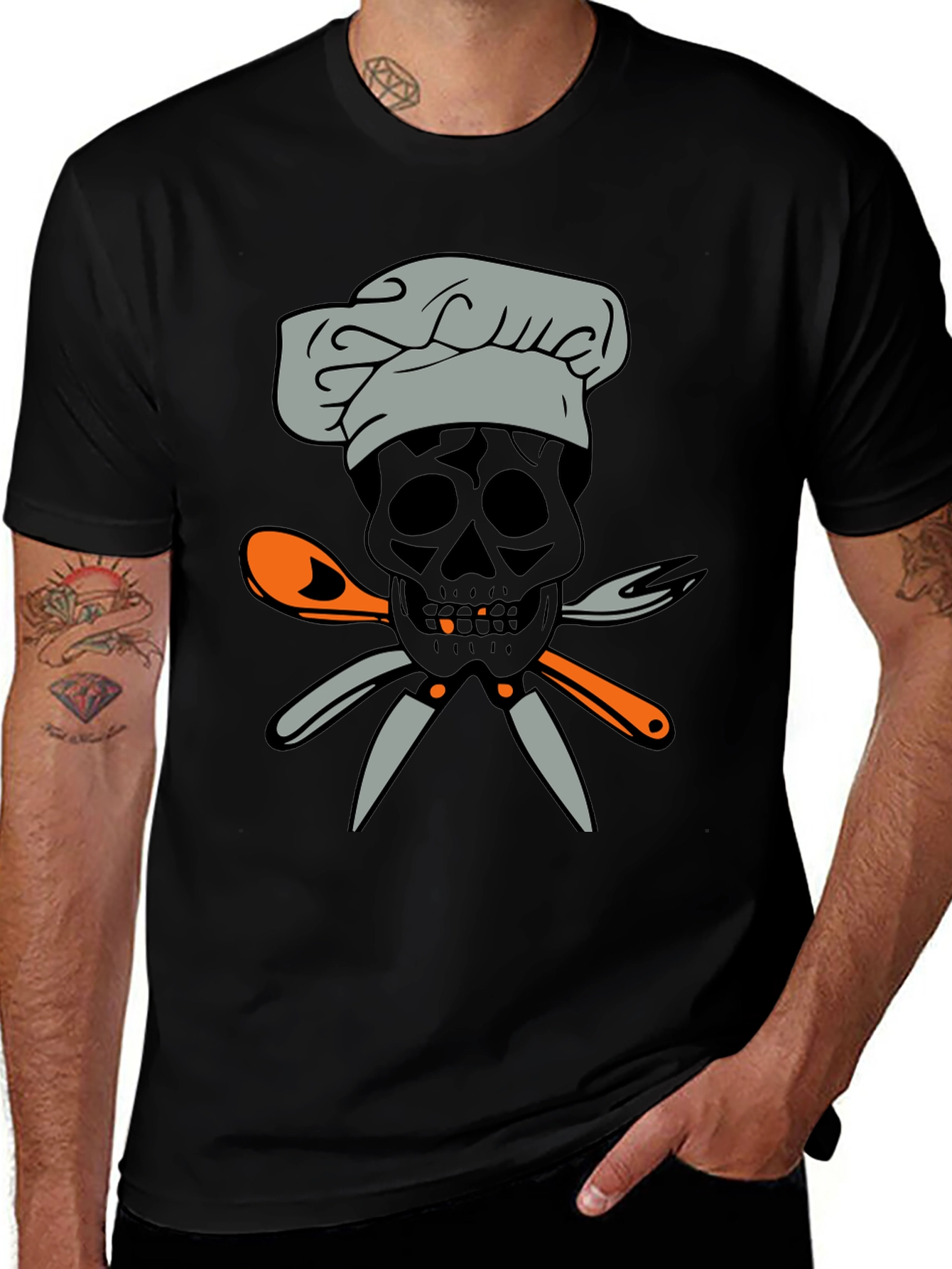 Chef Skull T-Shirt - Culinary Skeleton Tee