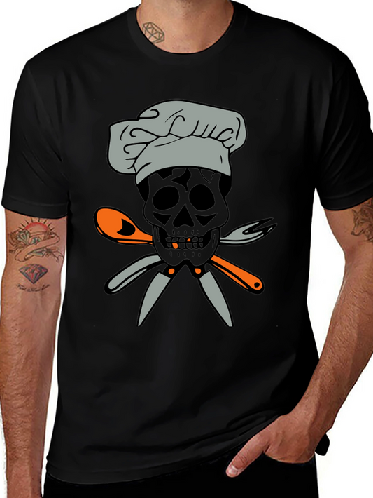 Chef Skull T-Shirt - Culinary Skeleton Tee