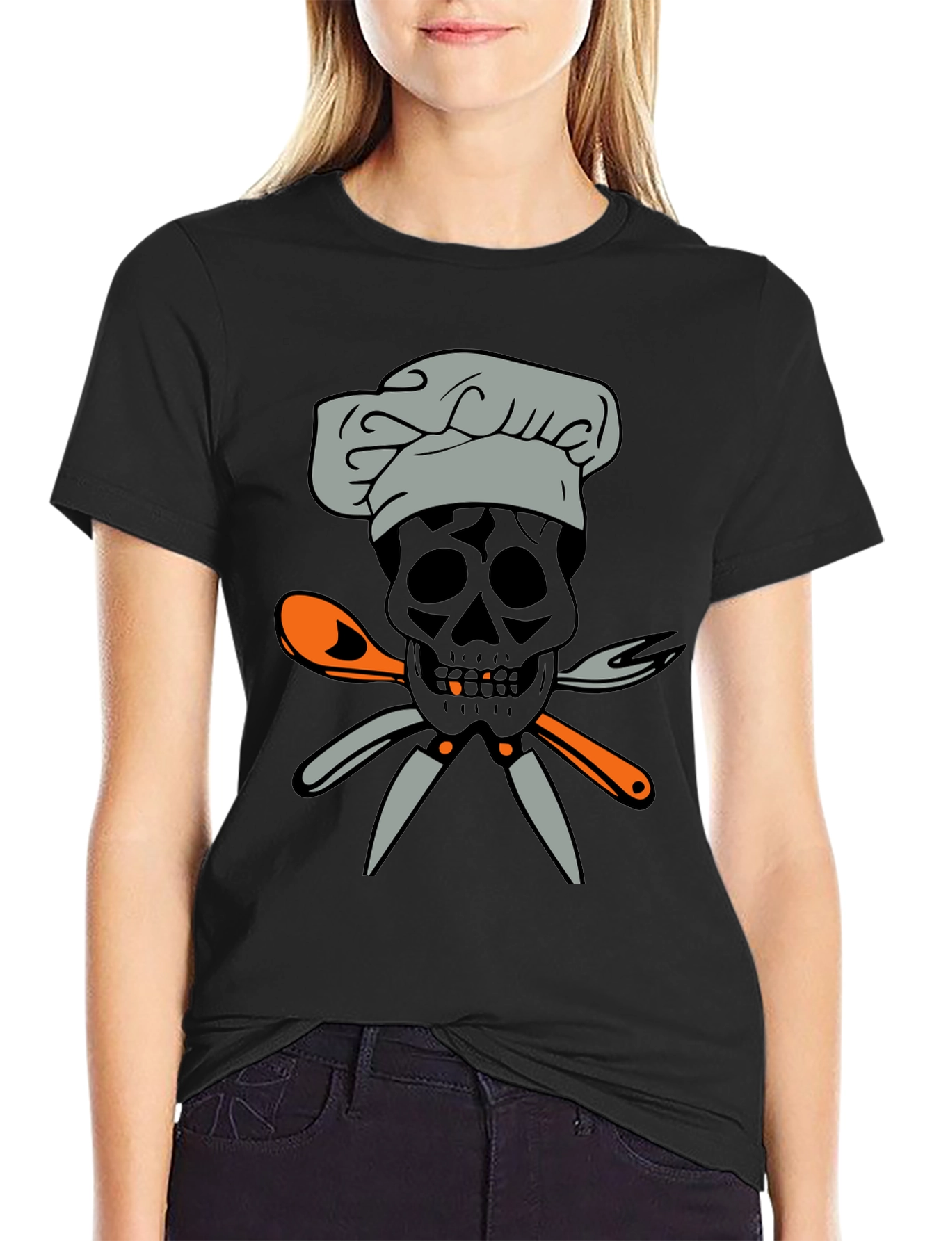 Chef Skull T-Shirt - Culinary Skeleton Tee