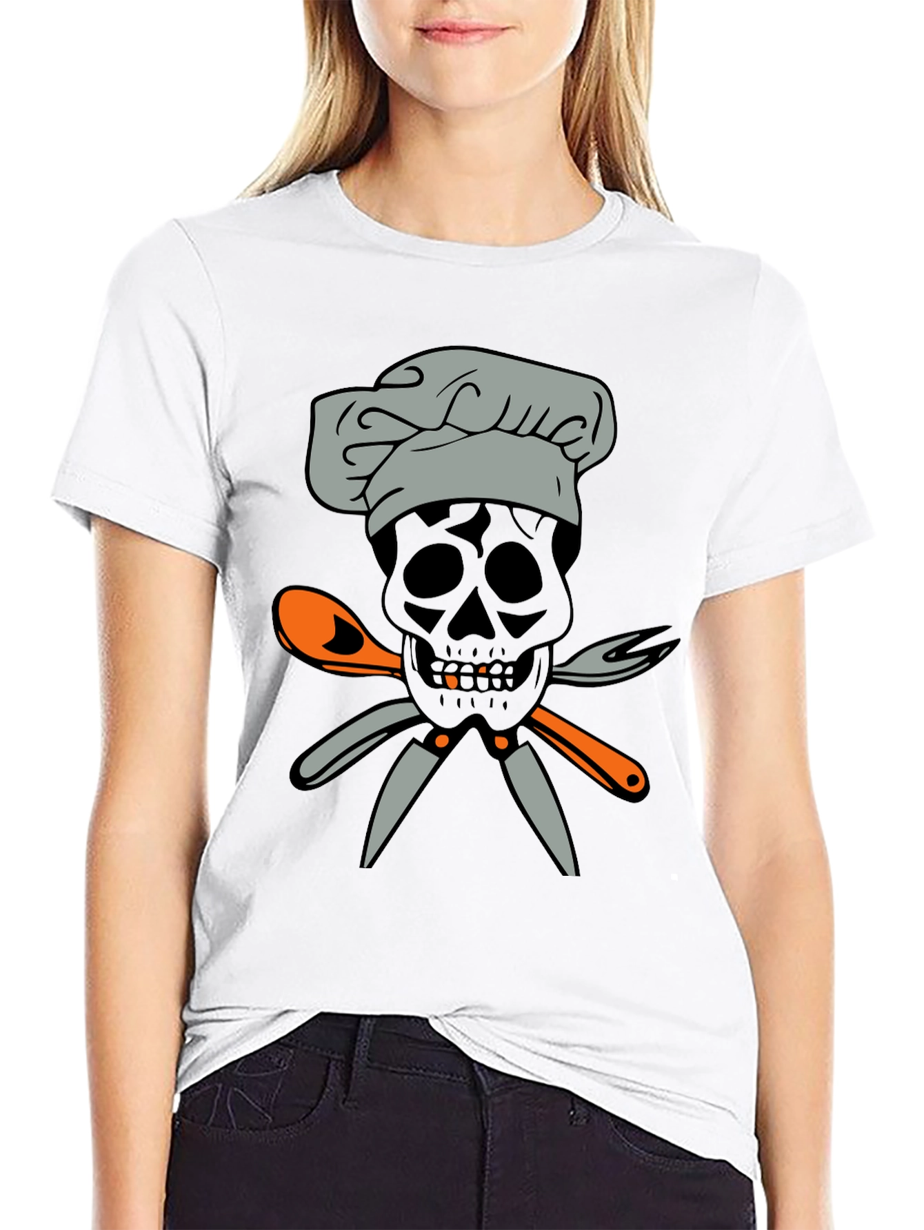 Chef Skull T-Shirt - Culinary Skeleton Tee