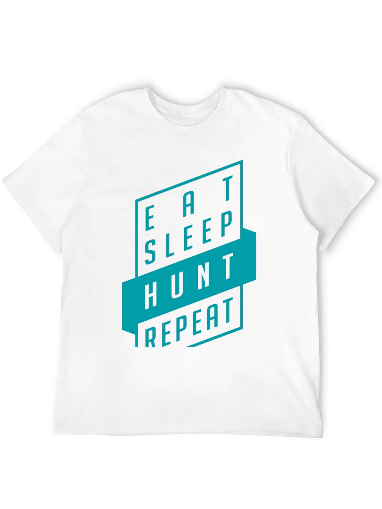 Eat Sleep Hunt Repeat Black Graphic Tee
