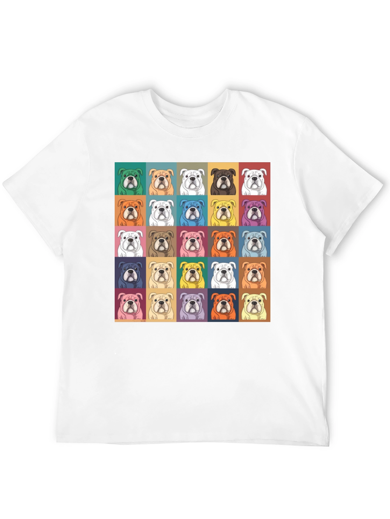 Bulldog Pop Art T-Shirt - Stylish Graphic Tee