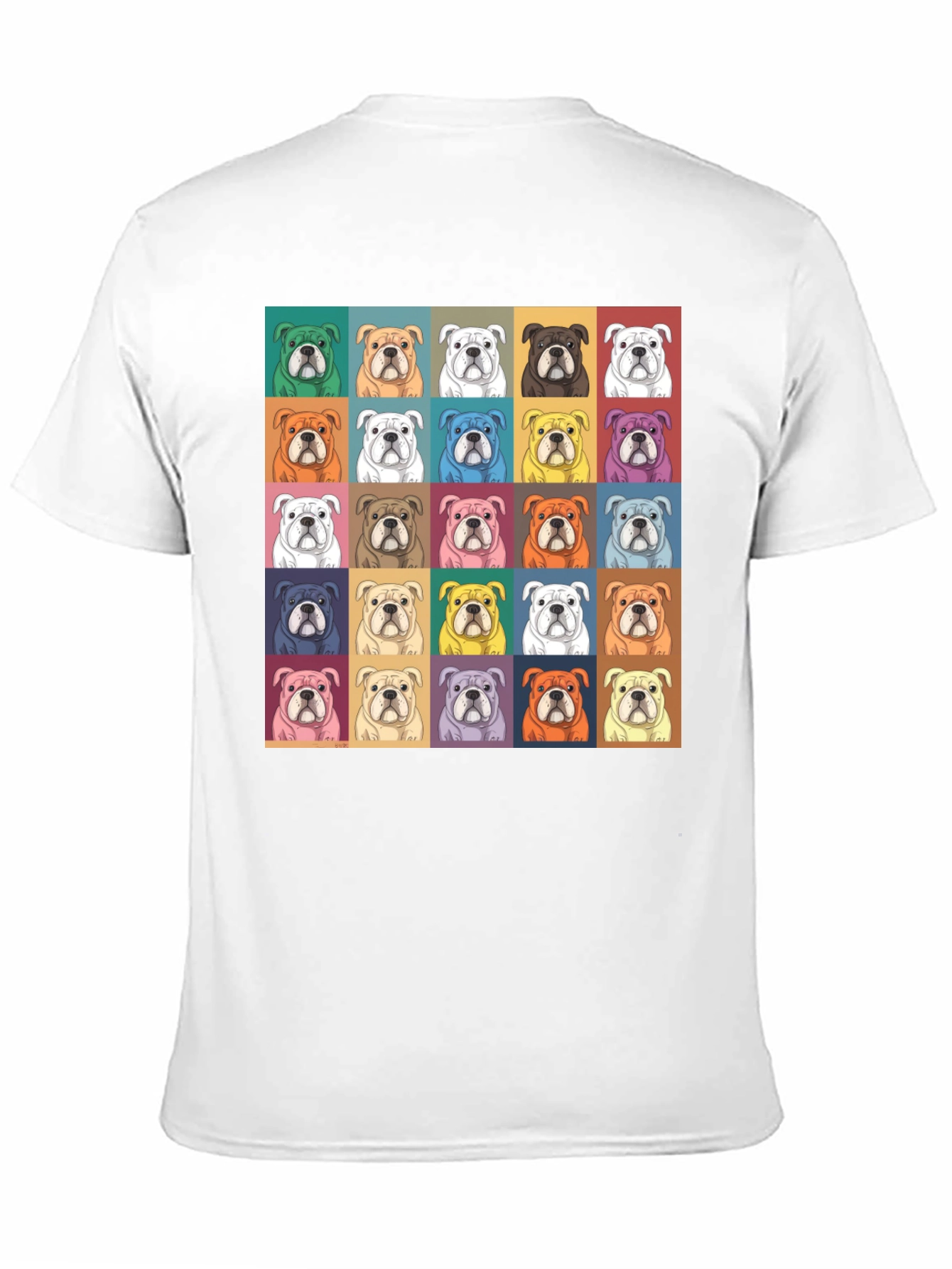 Bulldog Pop Art T-Shirt - Stylish Graphic Tee