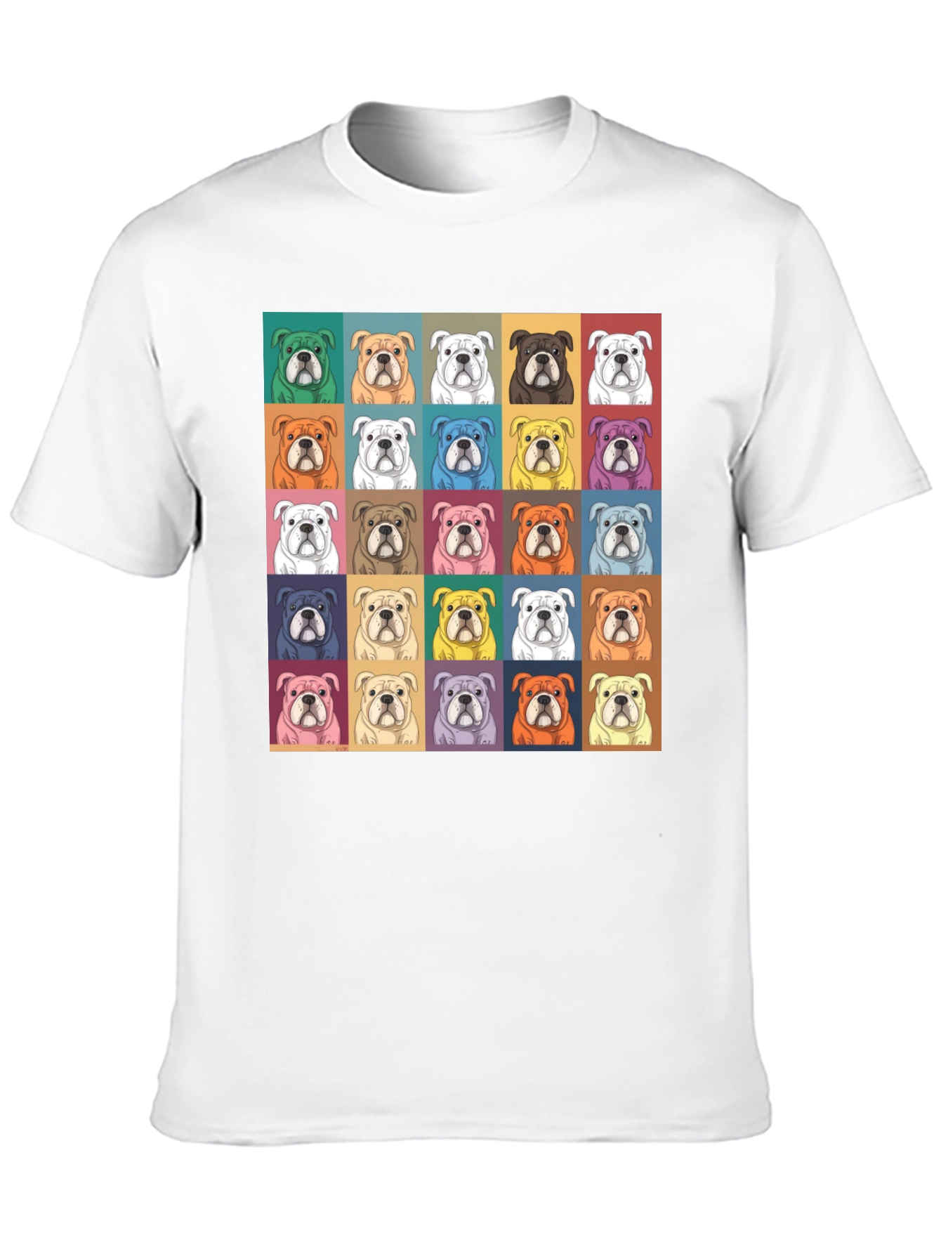 Bulldog Pop Art T-Shirt - Stylish Graphic Tee