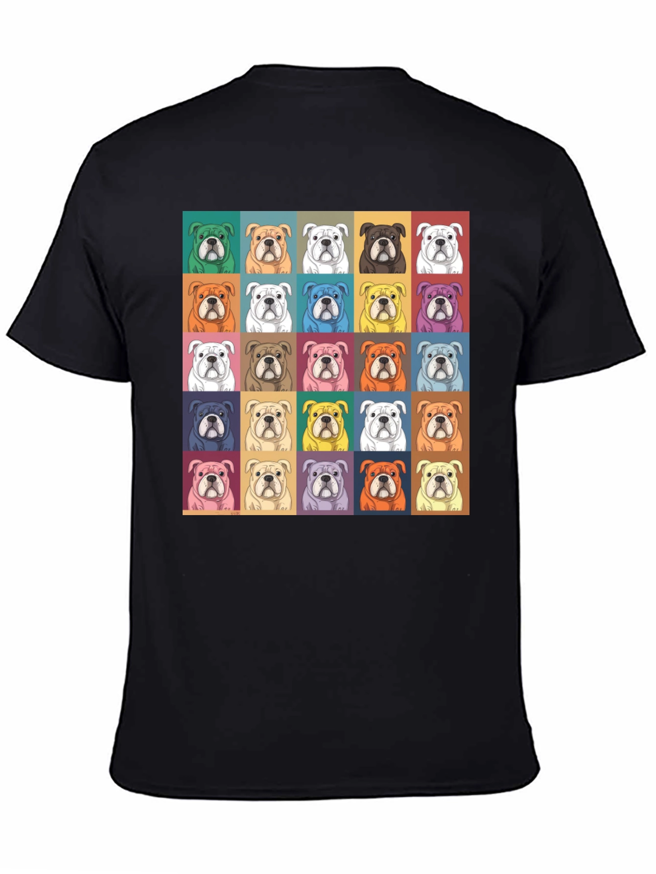 Bulldog Pop Art T-Shirt - Stylish Graphic Tee