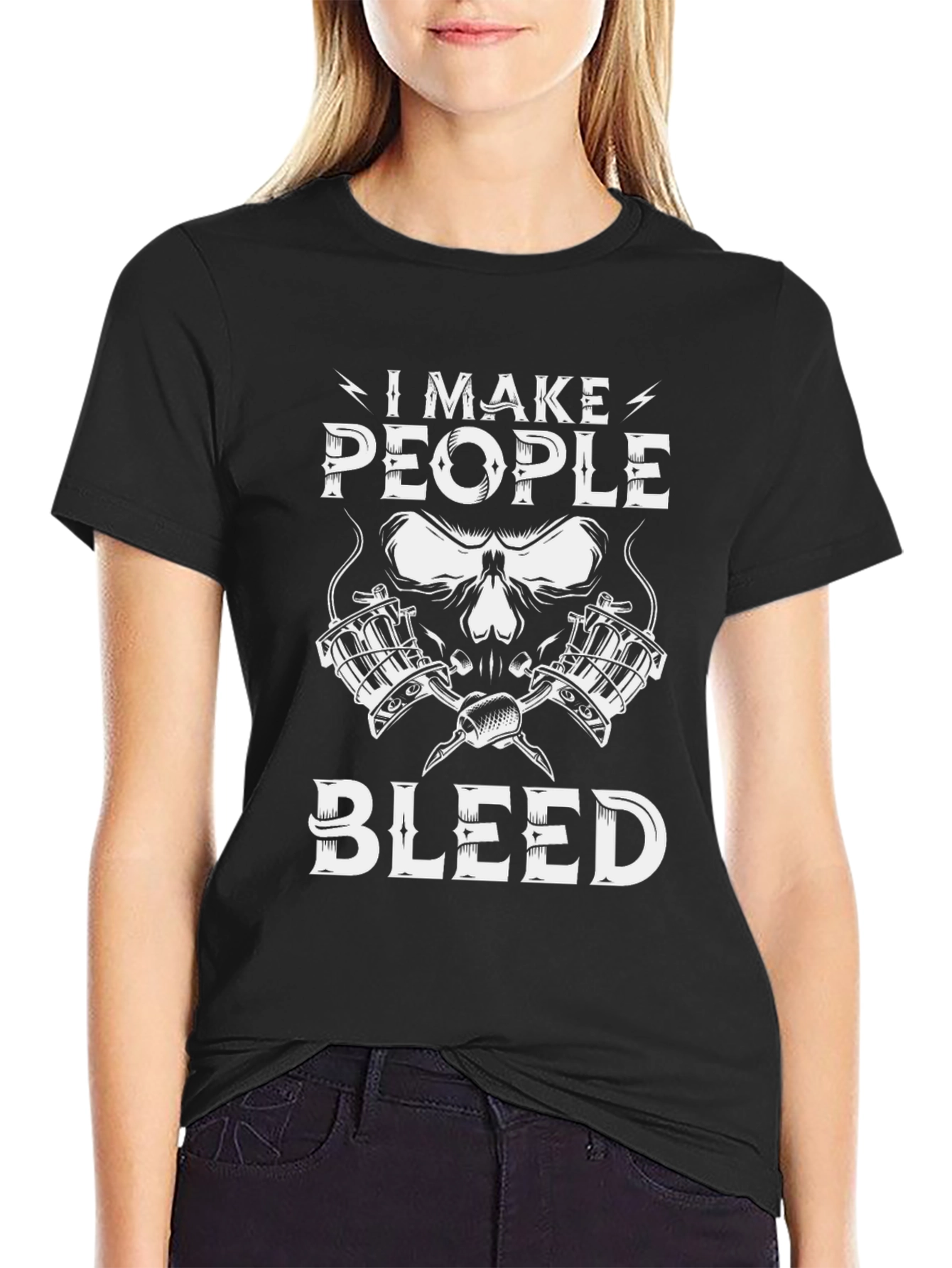 I Make People Bleed Tattoo Artist Graphic Tee