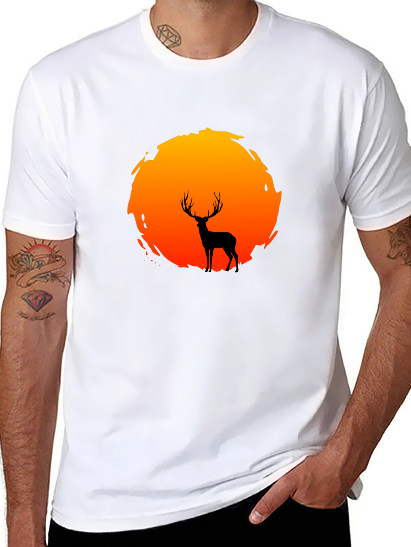 Deer Silhouette Graphic Tee