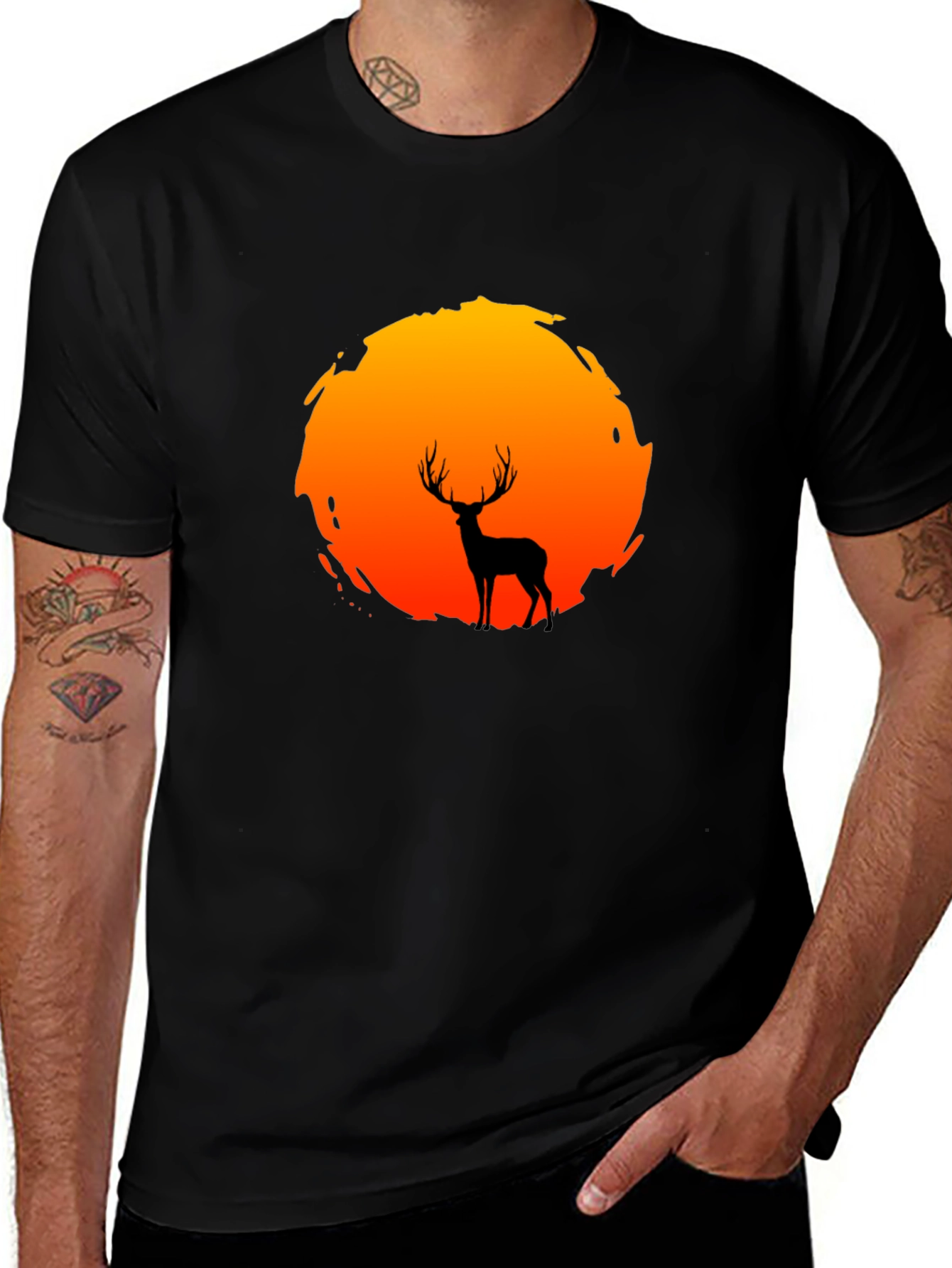 Deer Silhouette Graphic Tee