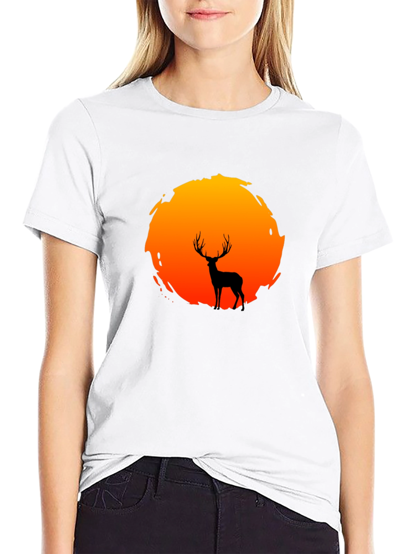 Deer Silhouette Graphic Tee