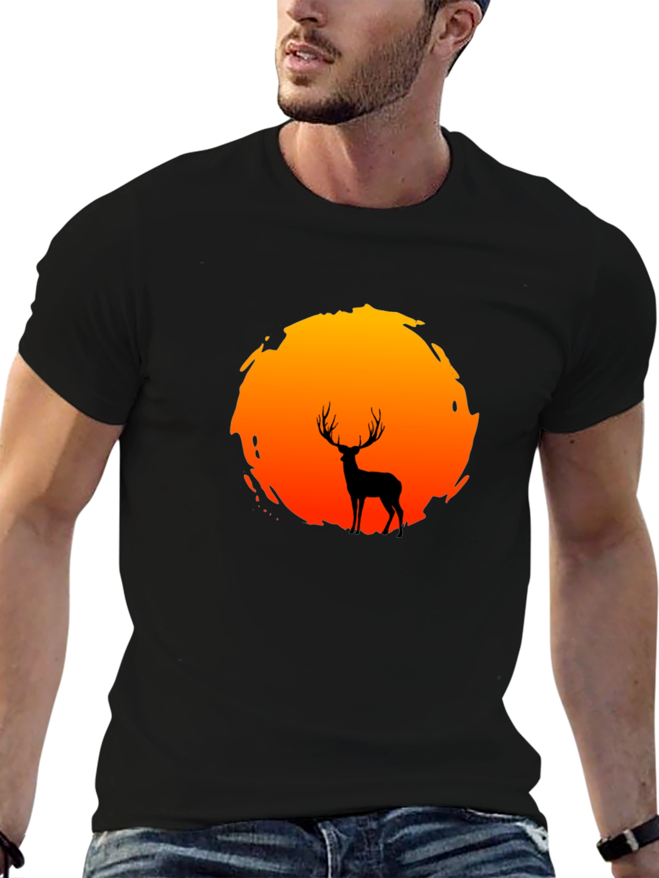 Deer Silhouette Graphic Tee