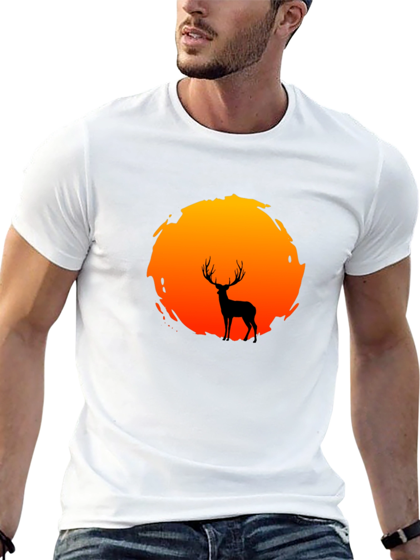 Deer Silhouette Graphic Tee