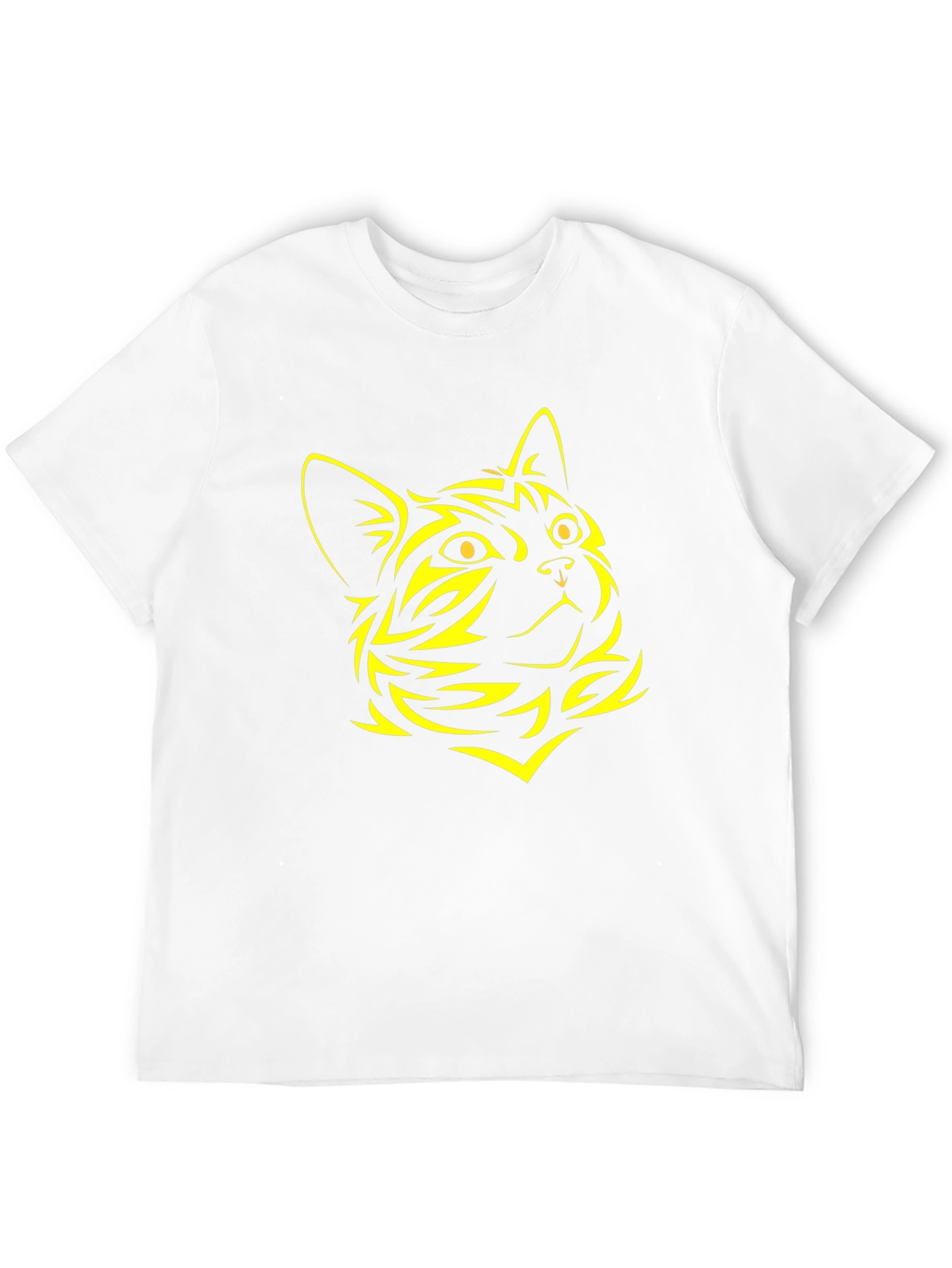 Black Cat Graphic Tee - Stylish Animal Design