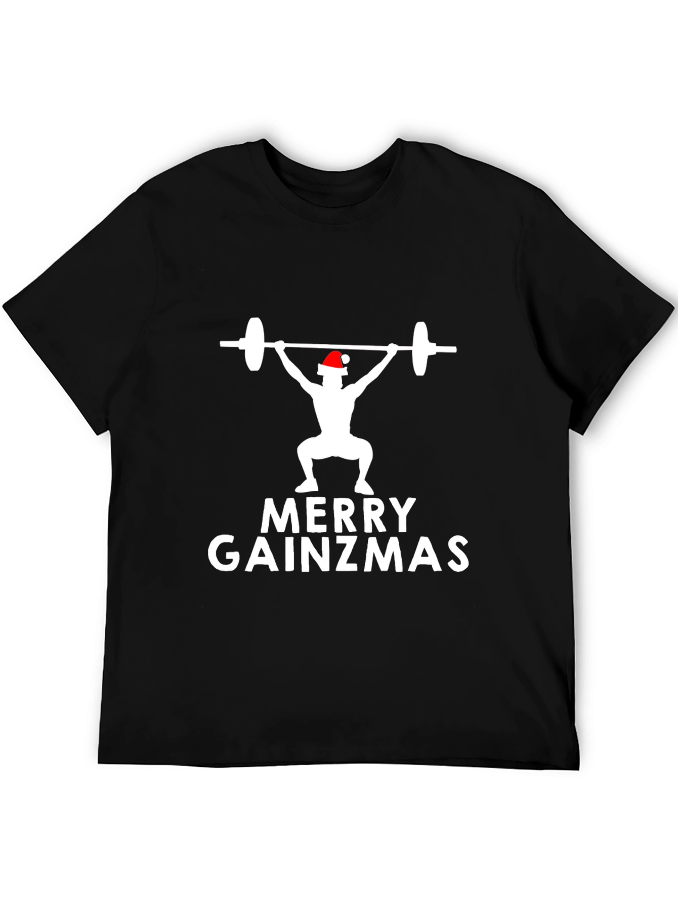 Merry Gainzmas Weightlifting Christmas T-Shirt
