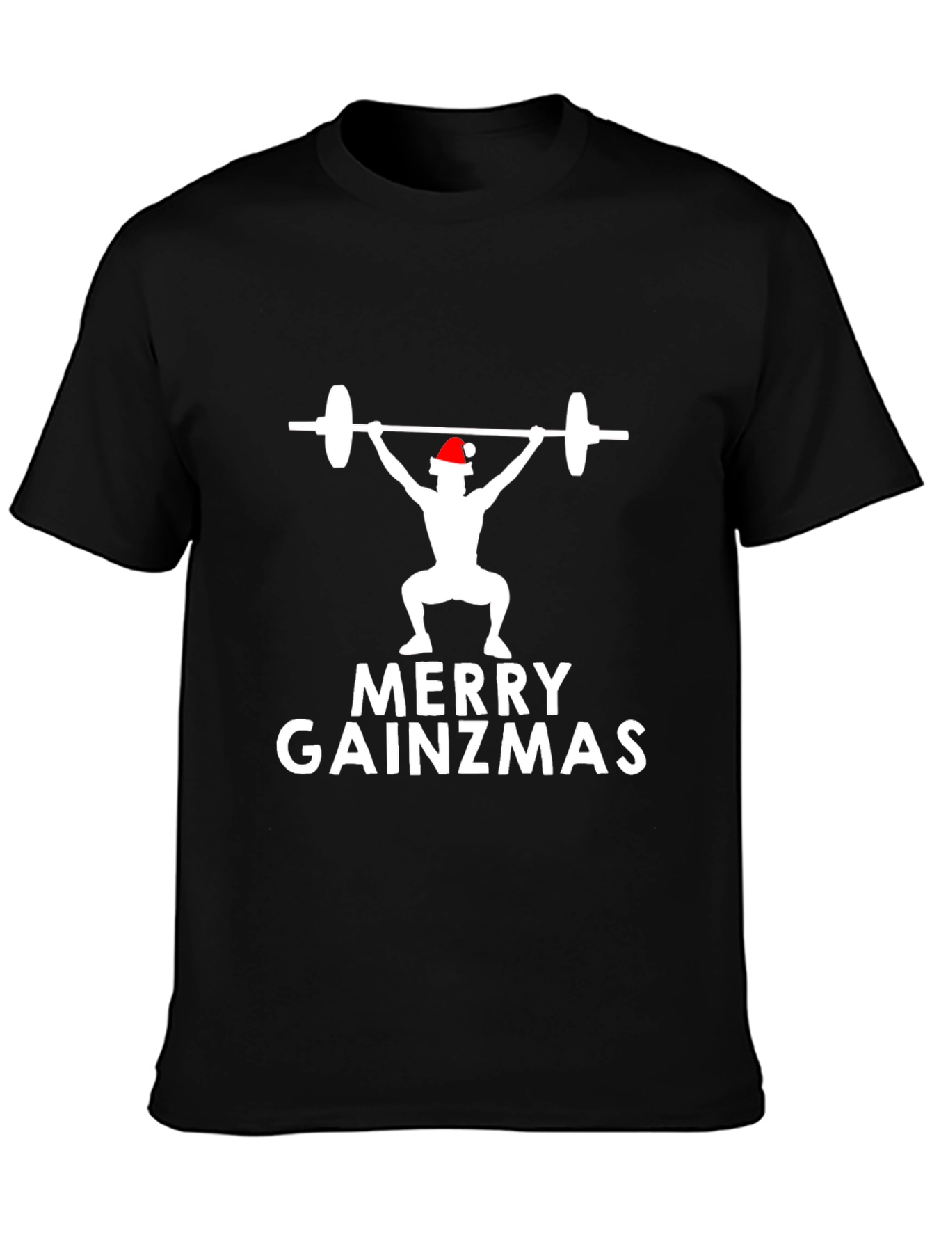 Merry Gainzmas Weightlifting Christmas T-Shirt