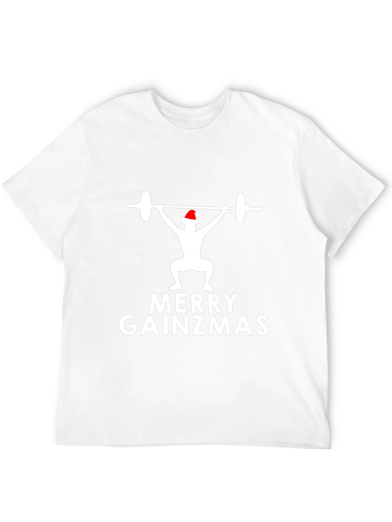 Merry Gainzmas Weightlifting Christmas T-Shirt