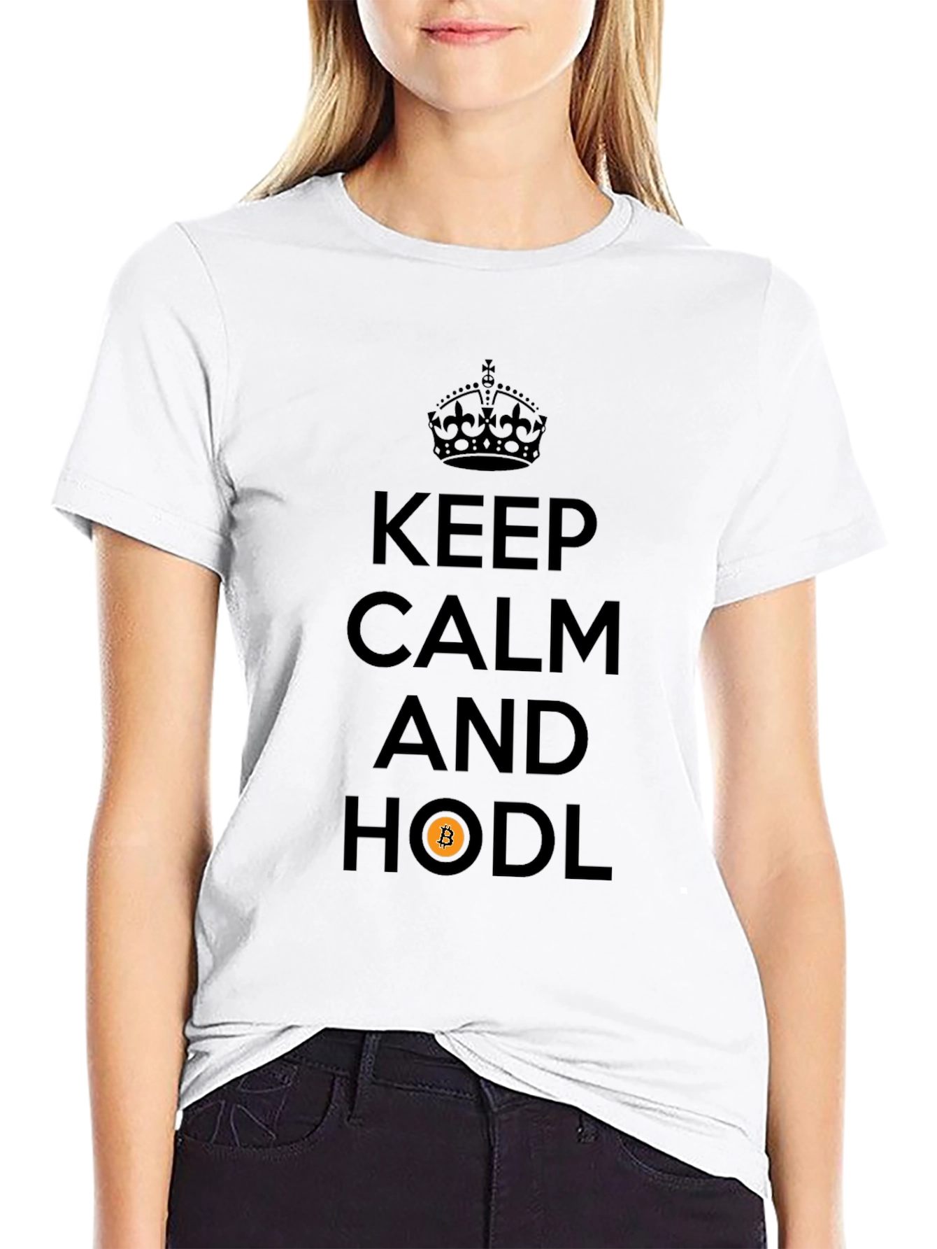 Keep Calm and HODL Bitcoin T-Shirt