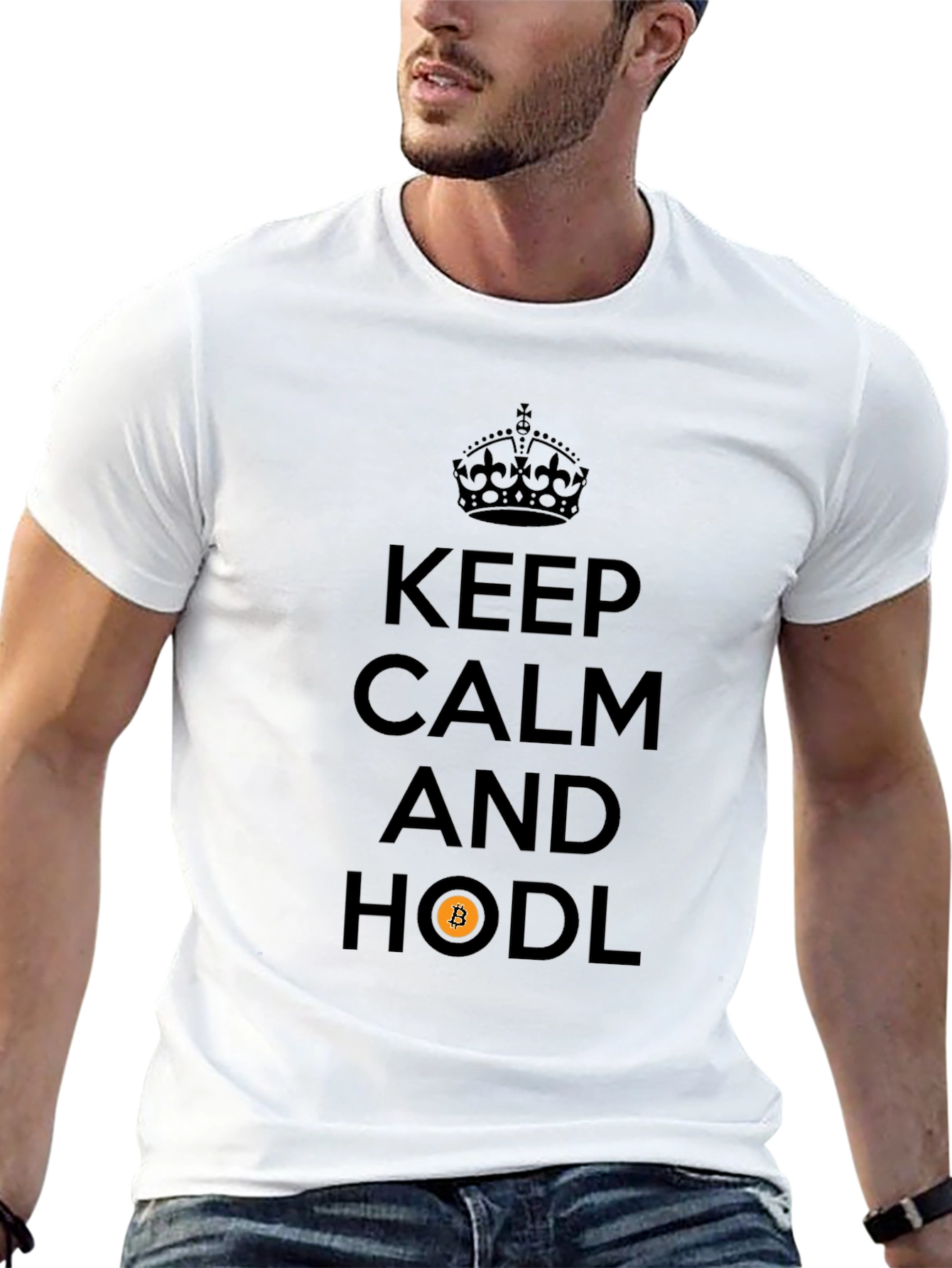 Keep Calm and HODL Bitcoin T-Shirt
