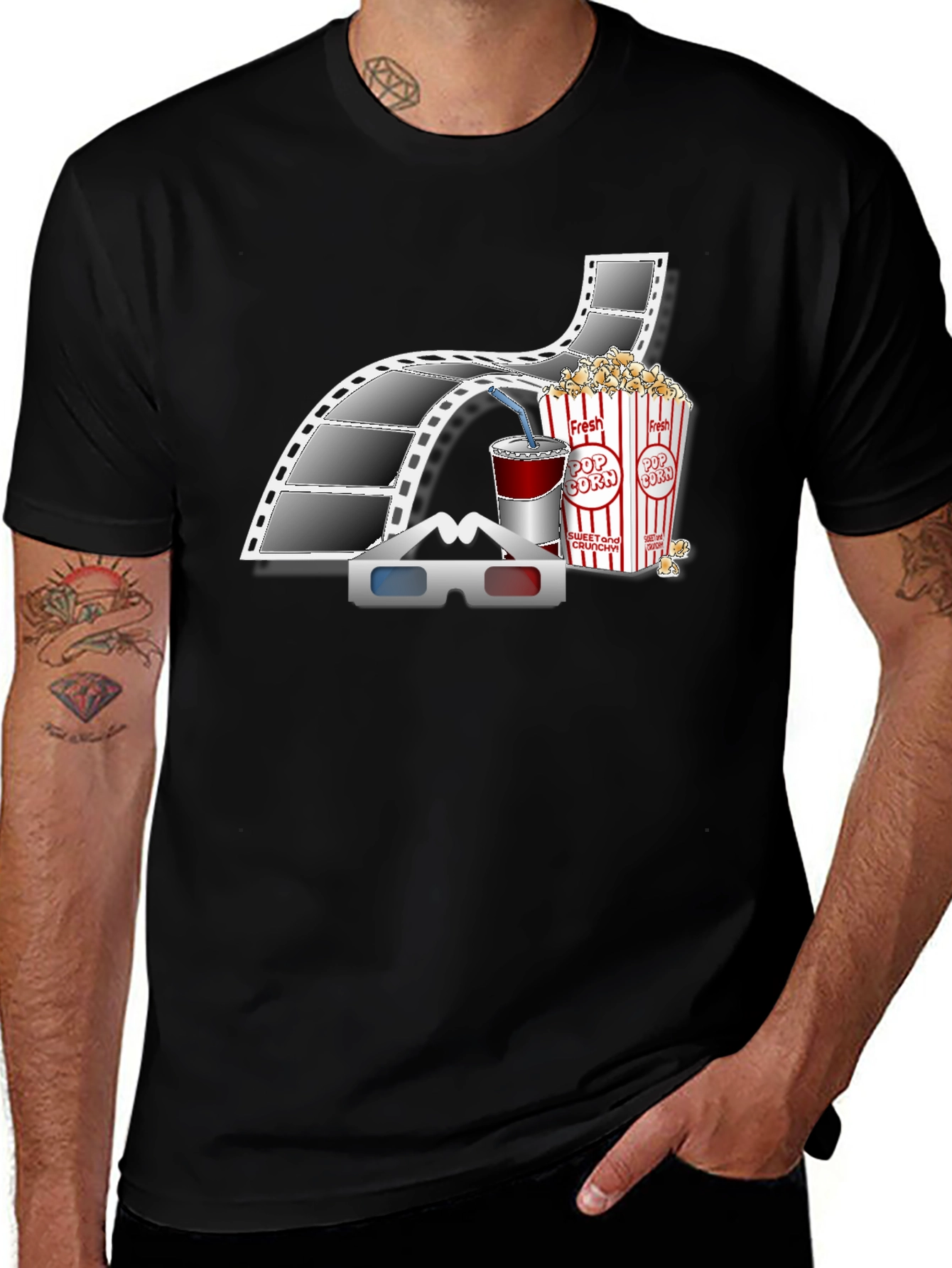 Movie Night Graphic T-Shirt