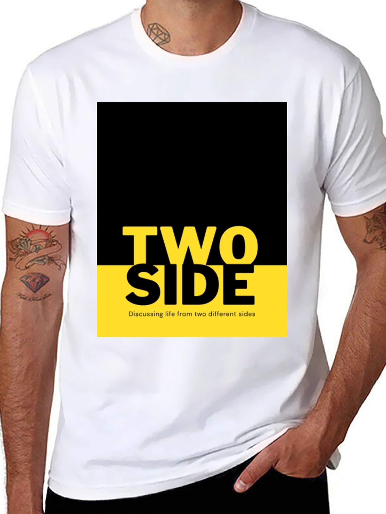 Two Side Graphic Tee - Discussing Life