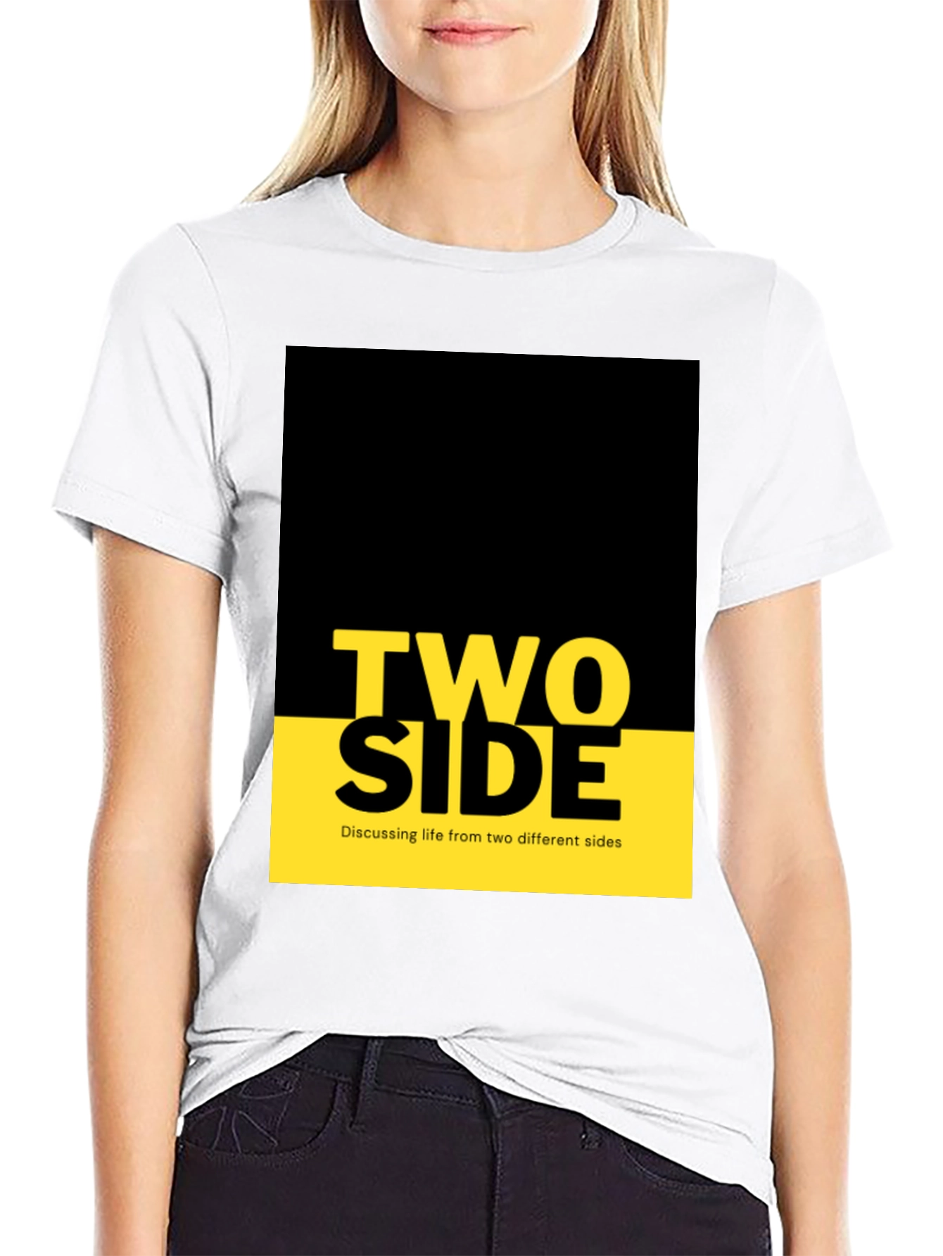 Two Side Graphic Tee - Discussing Life