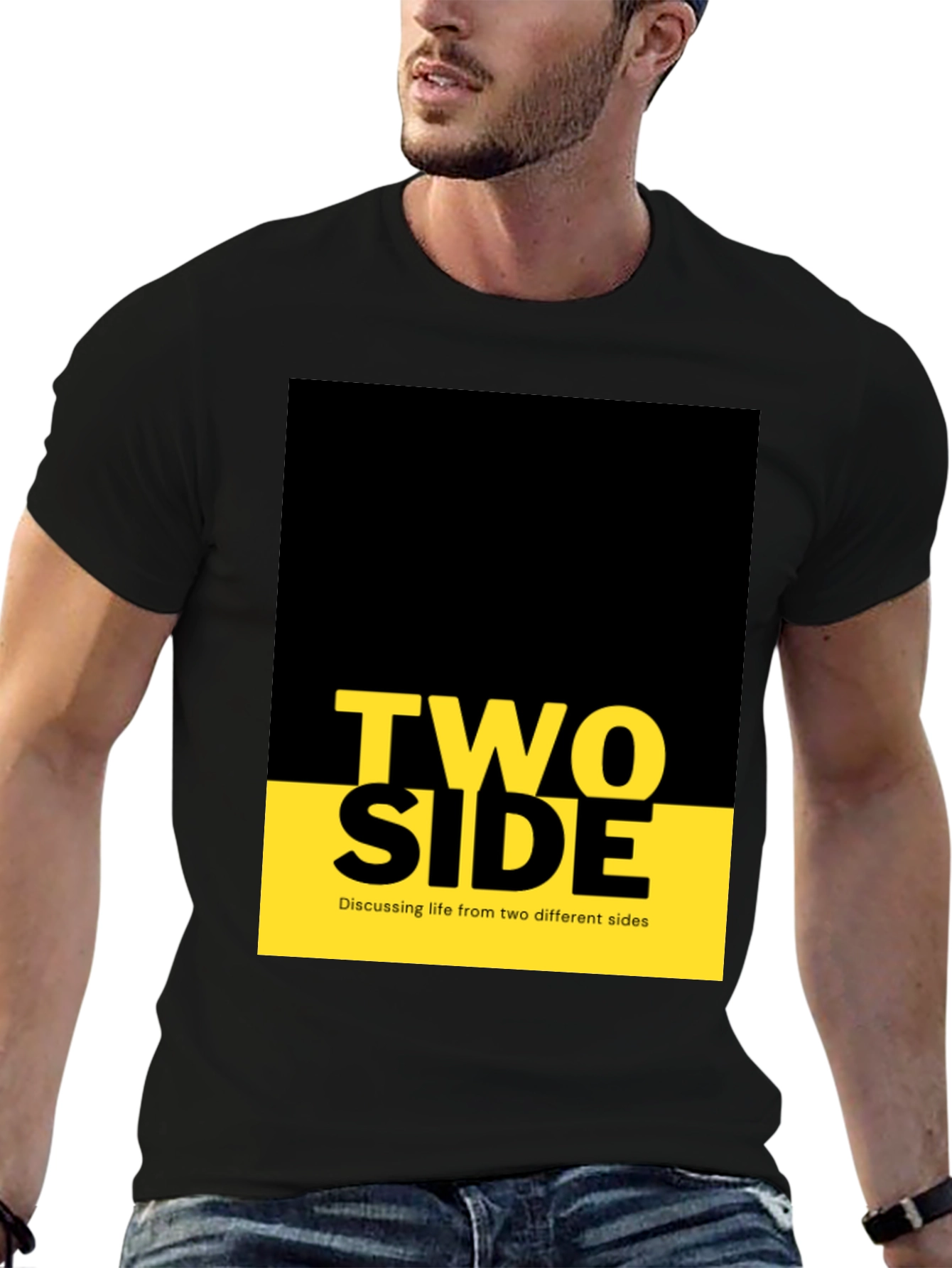 Two Side Graphic Tee - Discussing Life