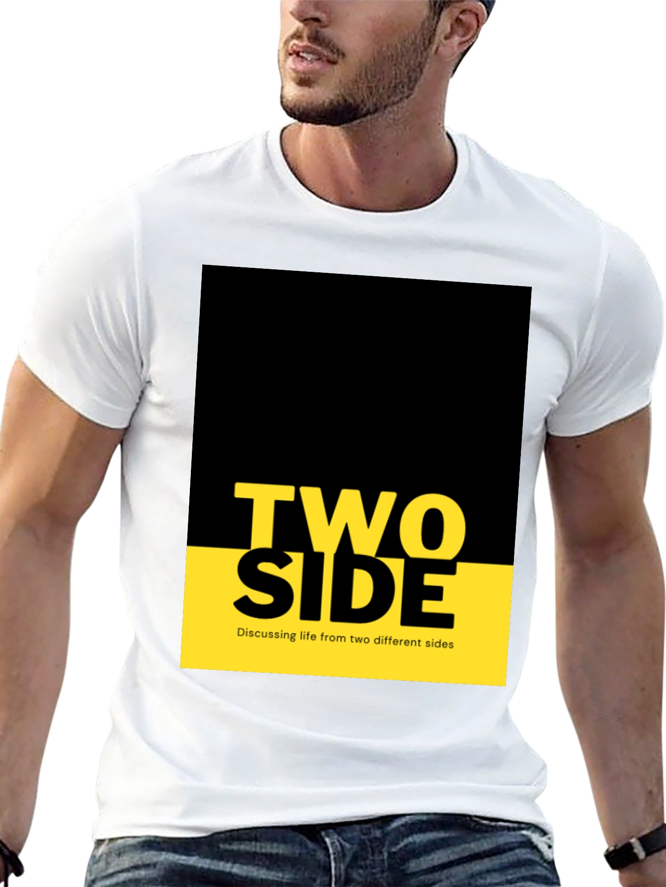 Two Side Graphic Tee - Discussing Life