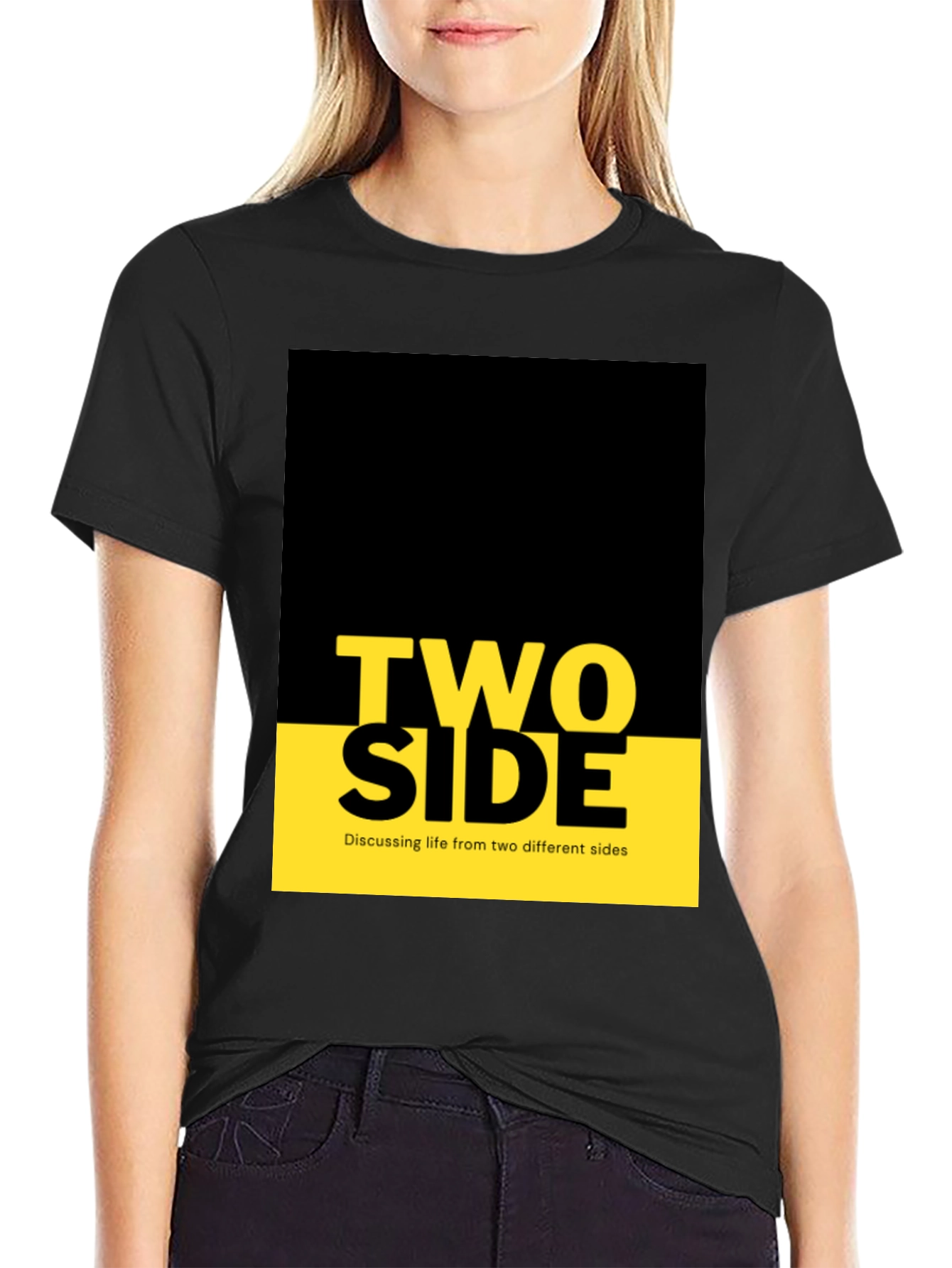 Two Side Graphic Tee - Discussing Life