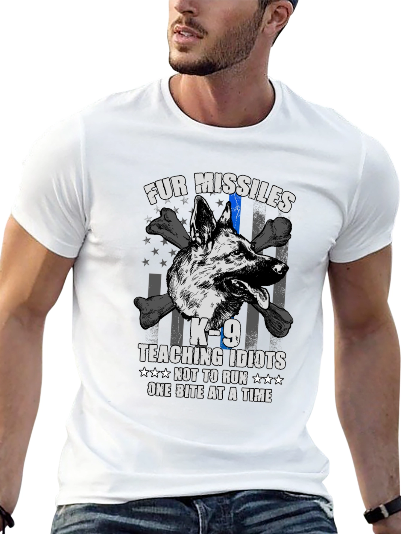 K-9 Fur Missiles Dog T-Shirt