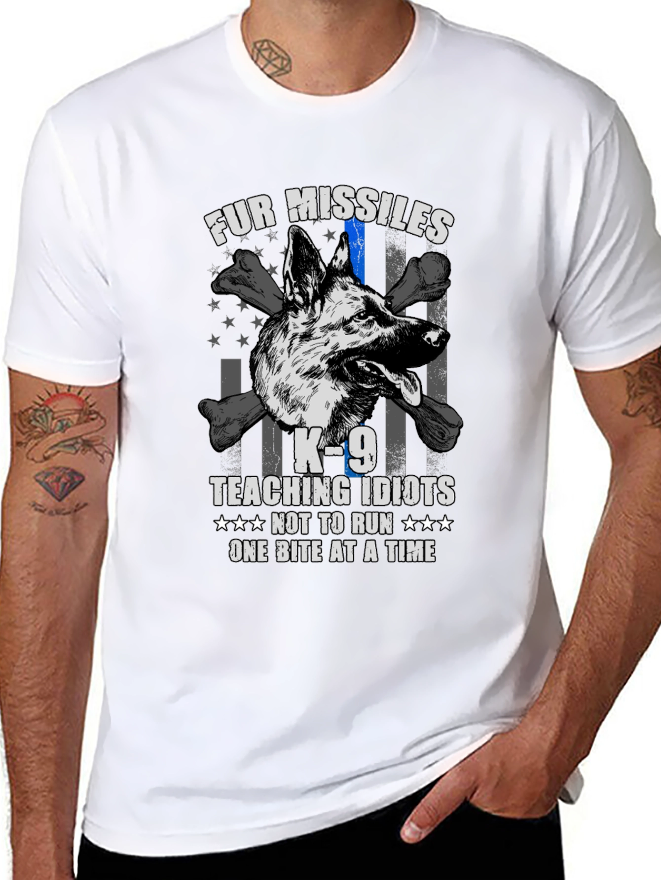 K-9 Fur Missiles Dog T-Shirt