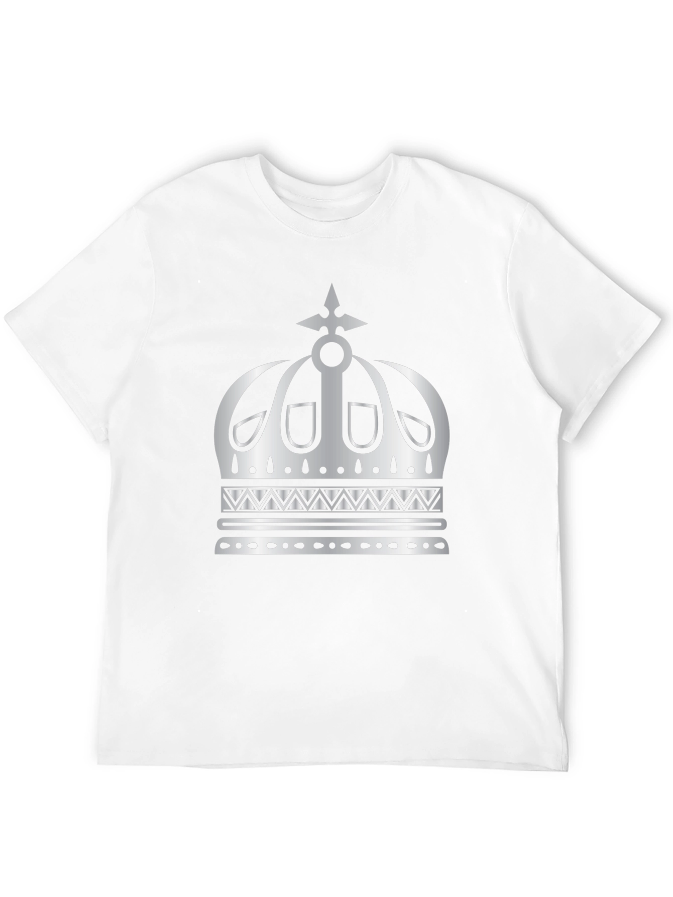Crown Graphic Tee - Mens Black Cotton T-Shirt