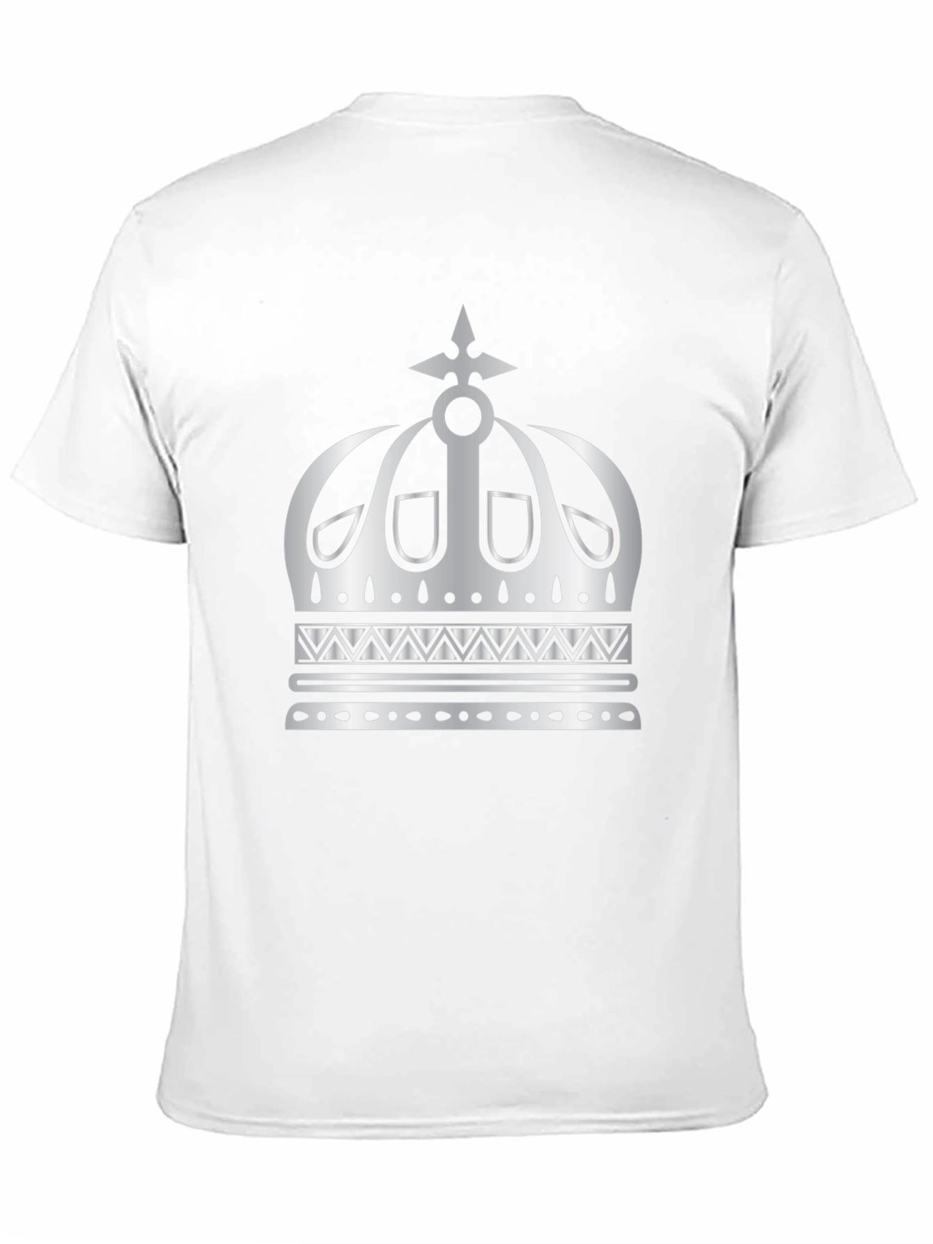 Crown Graphic Tee - Mens Black Cotton T-Shirt