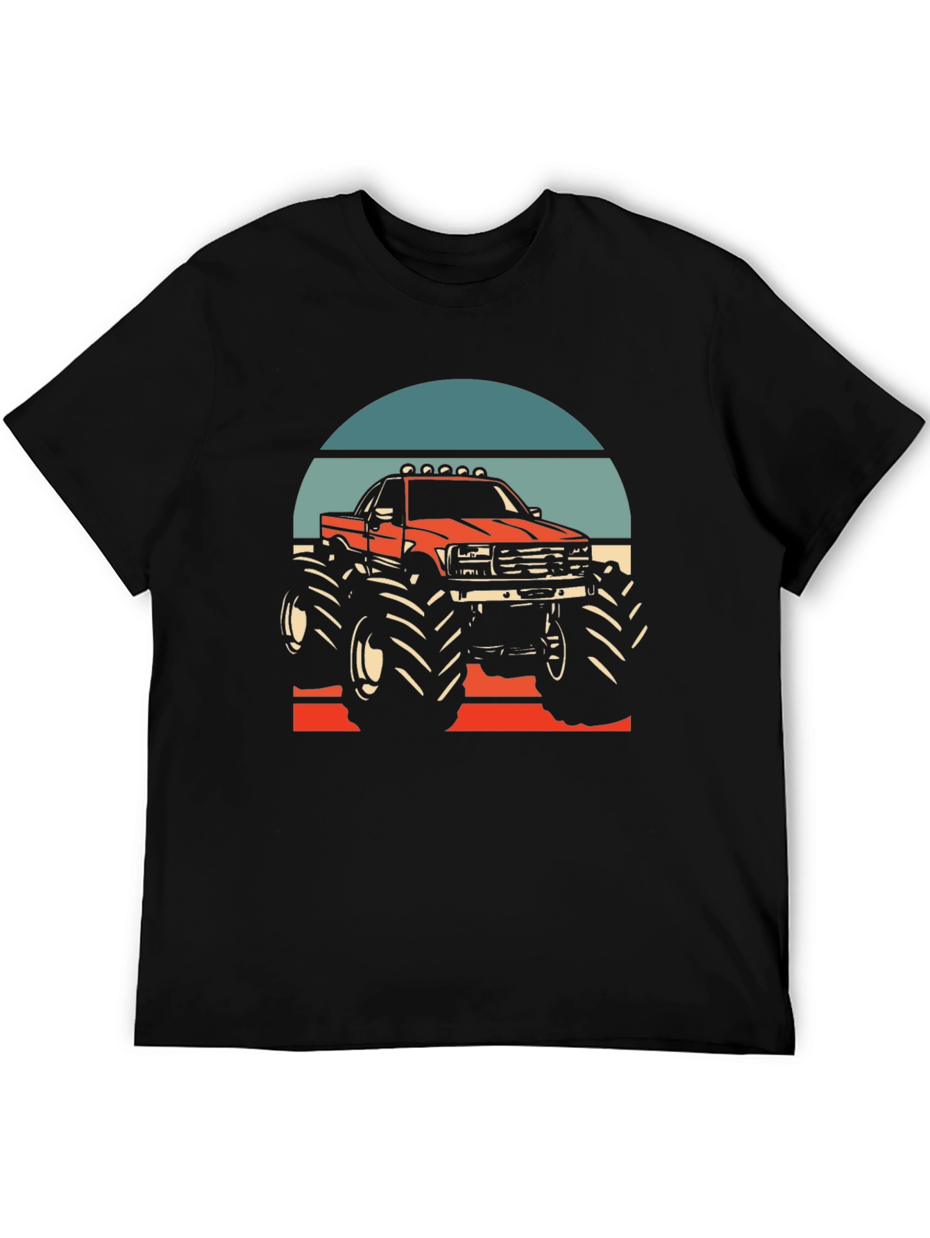Monster Truck Graphic Tee - Retro Design
